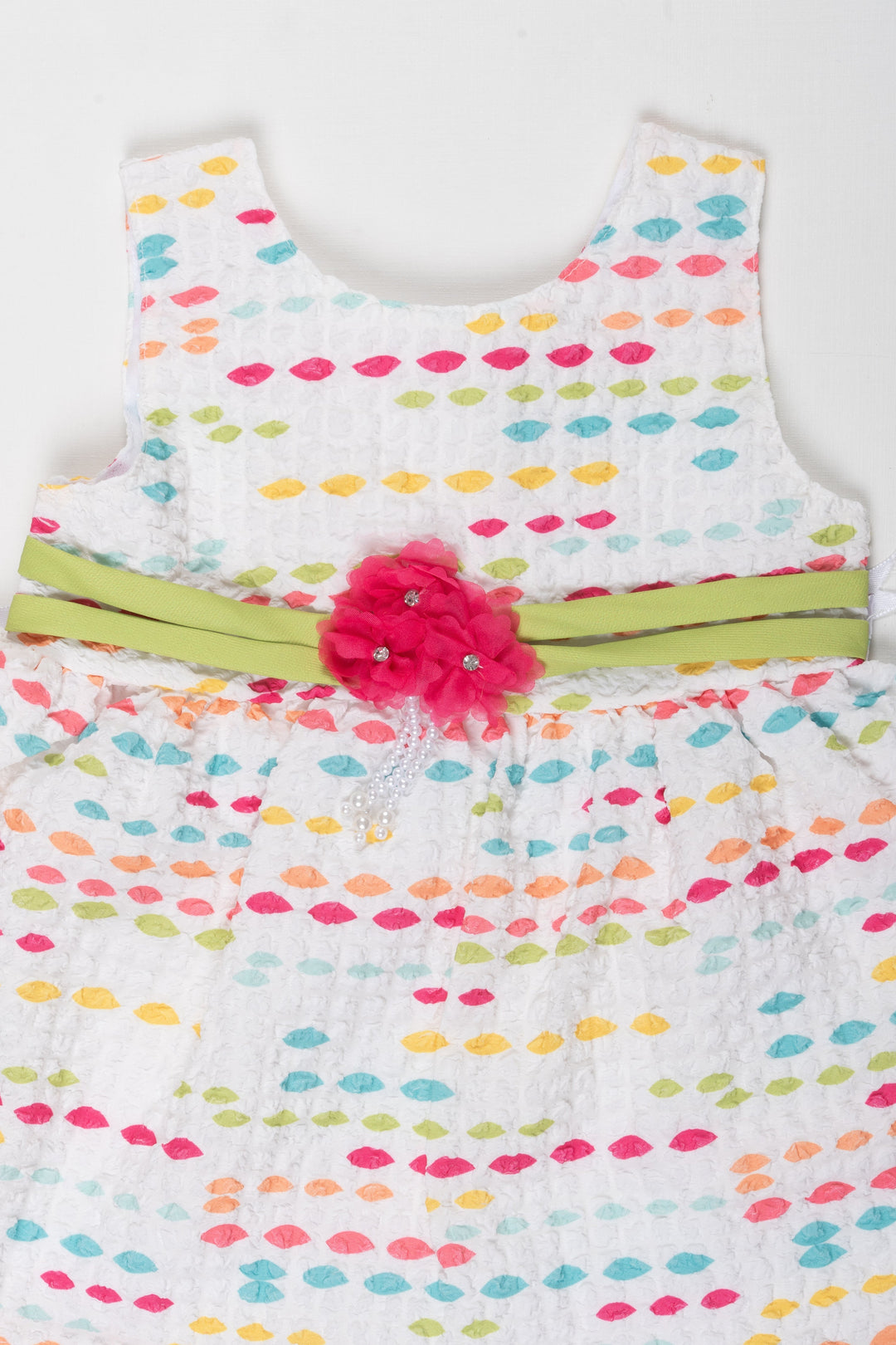 The Nesavu Baby Fancy Frock Colorful Confetti Cotton Frock for Joyful Baby Girl Moments Nesavu Handmade Confetti Cotton Frock | Baby Girls Spring Collection | Shop Now | The Nesavu