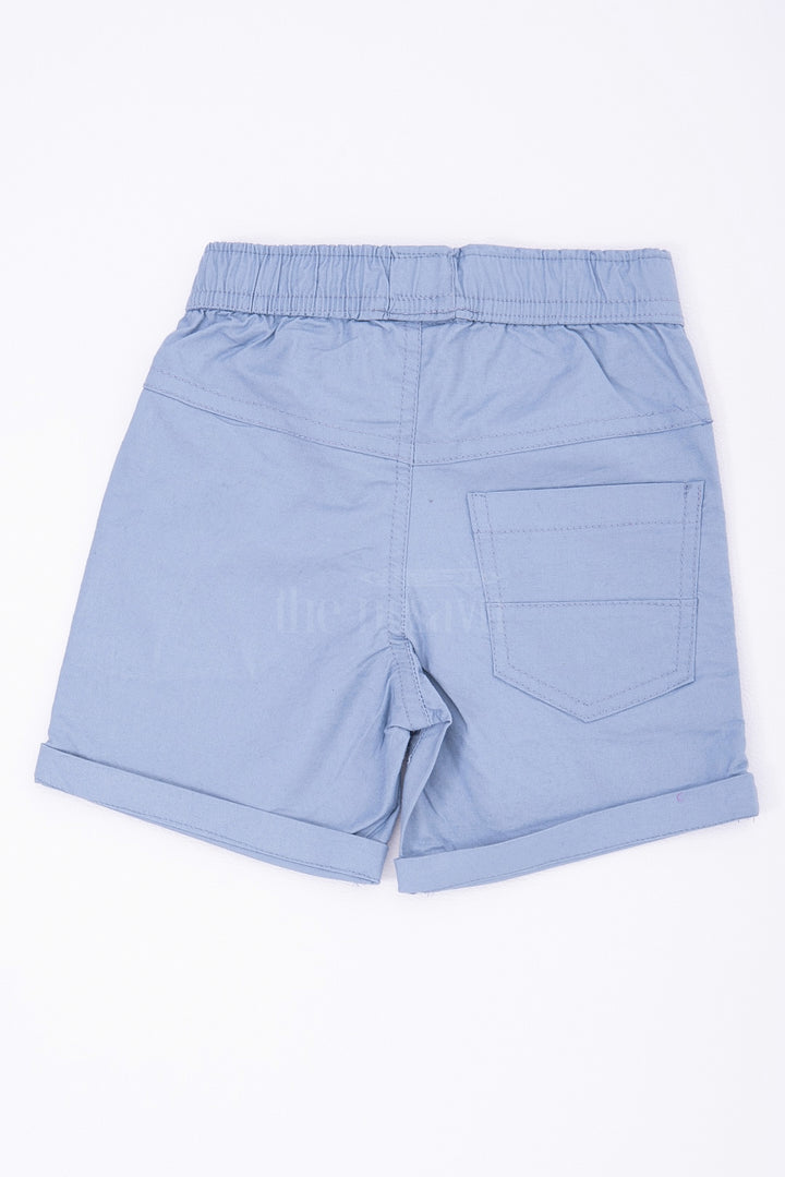 The Nesavu Boys Shorts Comfortable Cotton Sports Shorts - Elastic Waist with Pockets in Grey Nesavu Comfortable Cotton Sports Shorts - Nesavu | Elastic Waist with Pockets in Grey