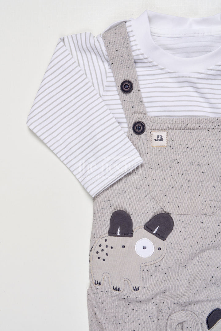 The Nesavu Baby Dungarees Cotton Baby Dungaree Outfit for Everyday Cuddles and Play Nesavu Nesavu baby dungaree set cotton long-sleeve top all-day comfort play