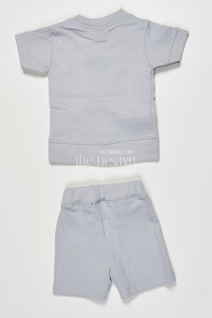 The Nesavu Boys Casual Set Cotton Co-ord Set for Boys to Wear During Play, Outings, or Lounging Nesavu Nesavu boys cotton co-ord set short sleeve shirt pants play casual wear