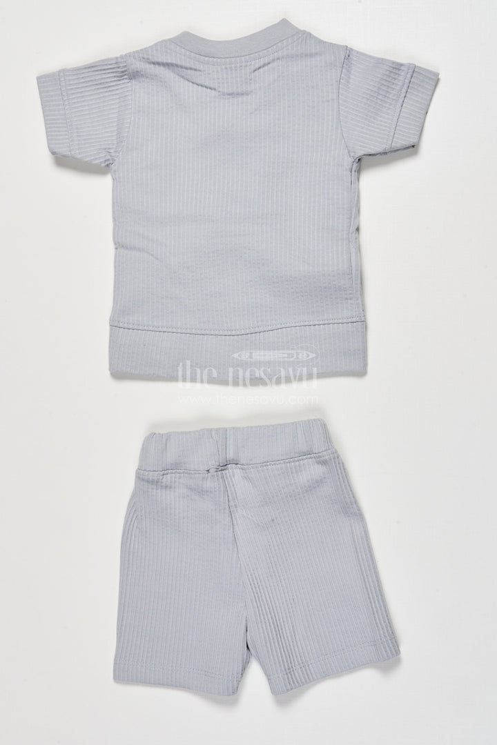 The Nesavu Boys Casual Set Cotton Co-ord Set for Boys to Wear During Play, Outings, or Lounging Nesavu Nesavu boys cotton co-ord set short sleeve shirt pants play casual wear