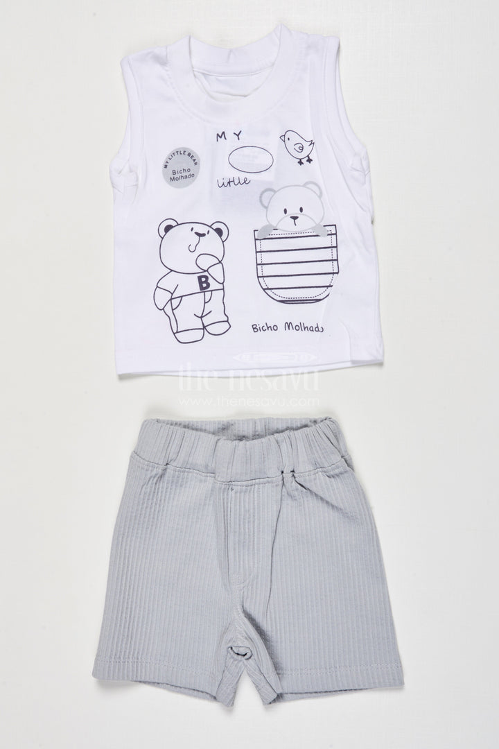 The Nesavu Boys Casual Set Cotton Co-ord Set for Boys to Wear During Play, Outings, or Lounging Nesavu Nesavu boys cotton co-ord set short sleeve shirt pants play casual wear