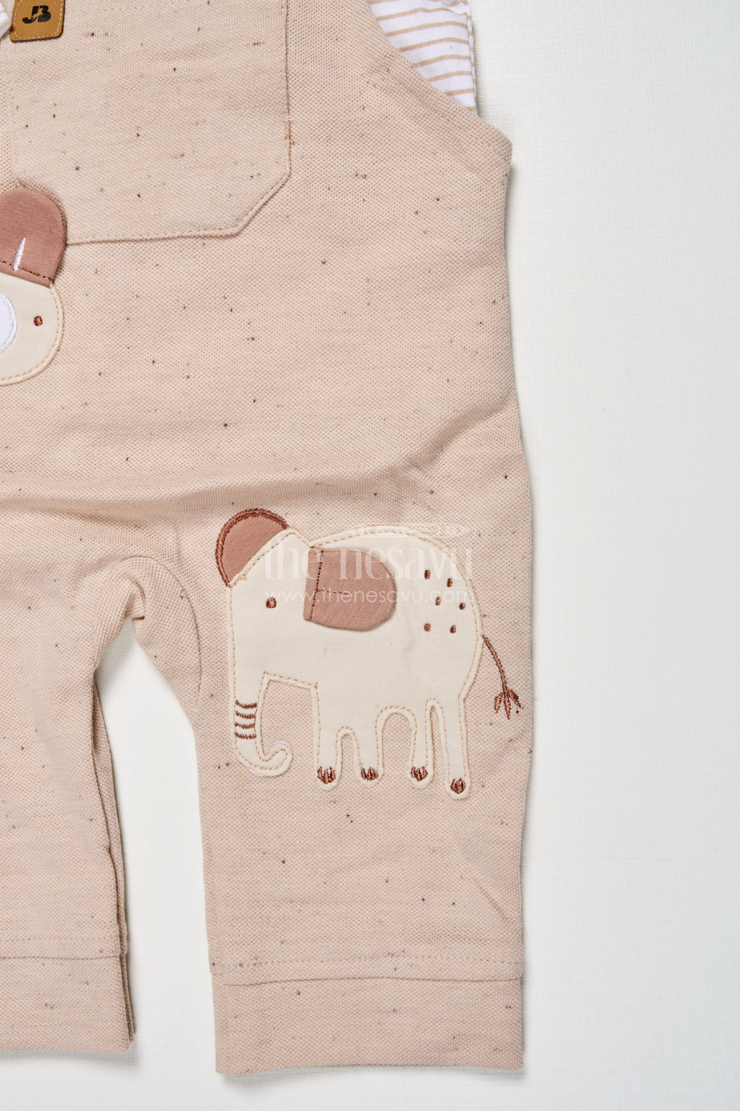 The Nesavu Baby Dungarees Cotton Dungaree Set for Babies to Wear at Home Nesavu Nesavu baby cotton dungaree set top everyday wear cozy indoor comfort