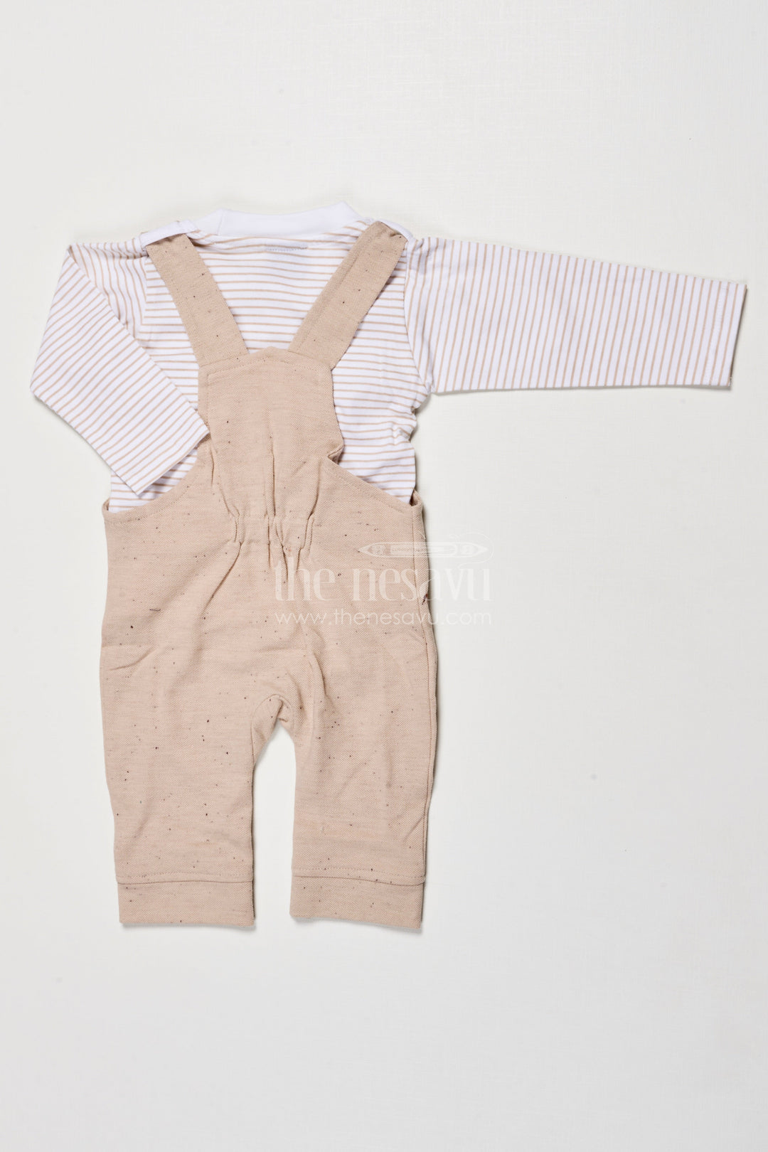 The Nesavu Baby Dungarees Cotton Dungaree Set for Babies to Wear at Home Nesavu Nesavu baby cotton dungaree set top everyday wear cozy indoor comfort