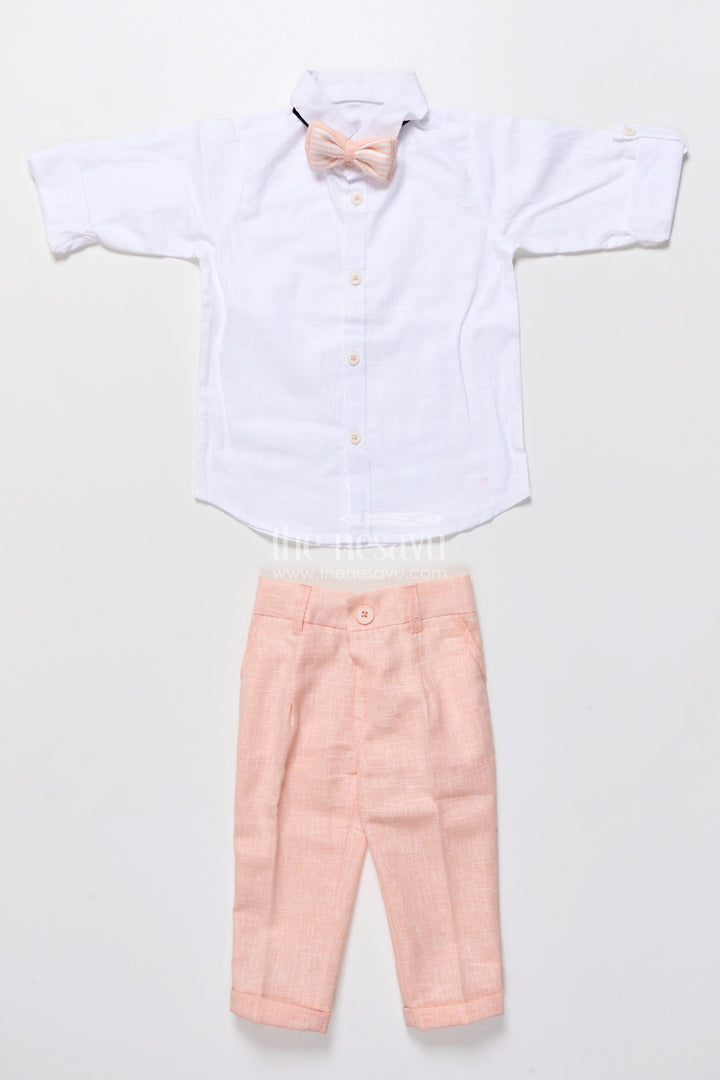 The Nesavu Boys Casual Set Cotton Festive Outfit for Boys with Embroidered Jacket and Formal Pants Nesavu Nesavu boys cotton festive outfit animal embroidery jacket trousers special events