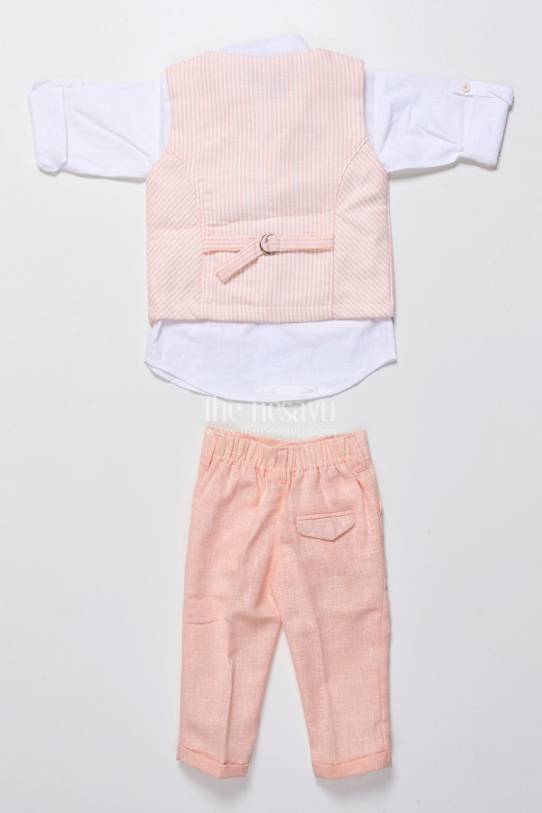 The Nesavu Boys Casual Set Cotton Festive Outfit for Boys with Embroidered Jacket and Formal Pants Nesavu Nesavu boys cotton festive outfit animal embroidery jacket trousers special events