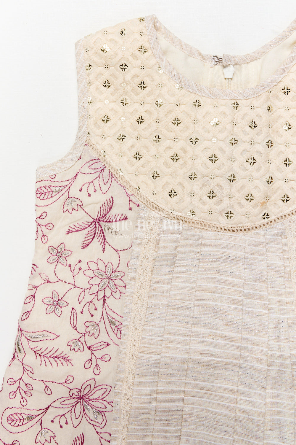 The Nesavu Girls Cotton Frock Cotton Frock for Girls with Embroidered Yoke for Casual Outings and Family Get-Togethers Nesavu Nesavu cotton frock girls net embroidered yoke perfect casual occasions family gatherings