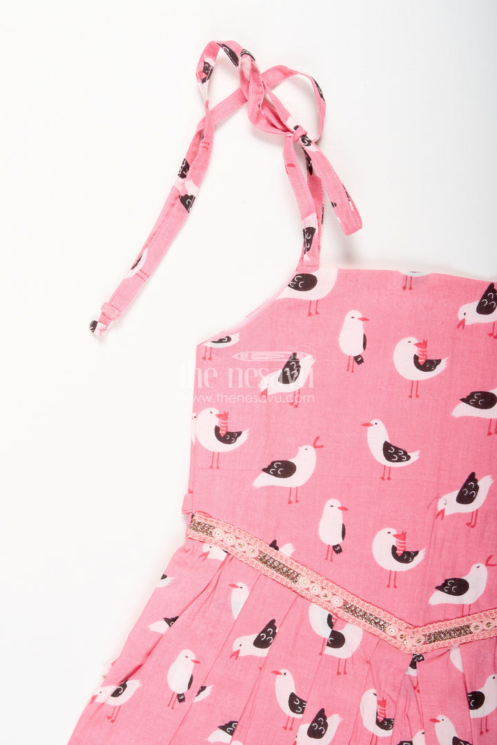 The Nesavu Girls Cotton Frock Cotton Frock for Toddler Girls for Playdates and Everyday Comfort Nesavu Nesavu cotton frock toddler girls digital print  ideal summer playdates daily wear