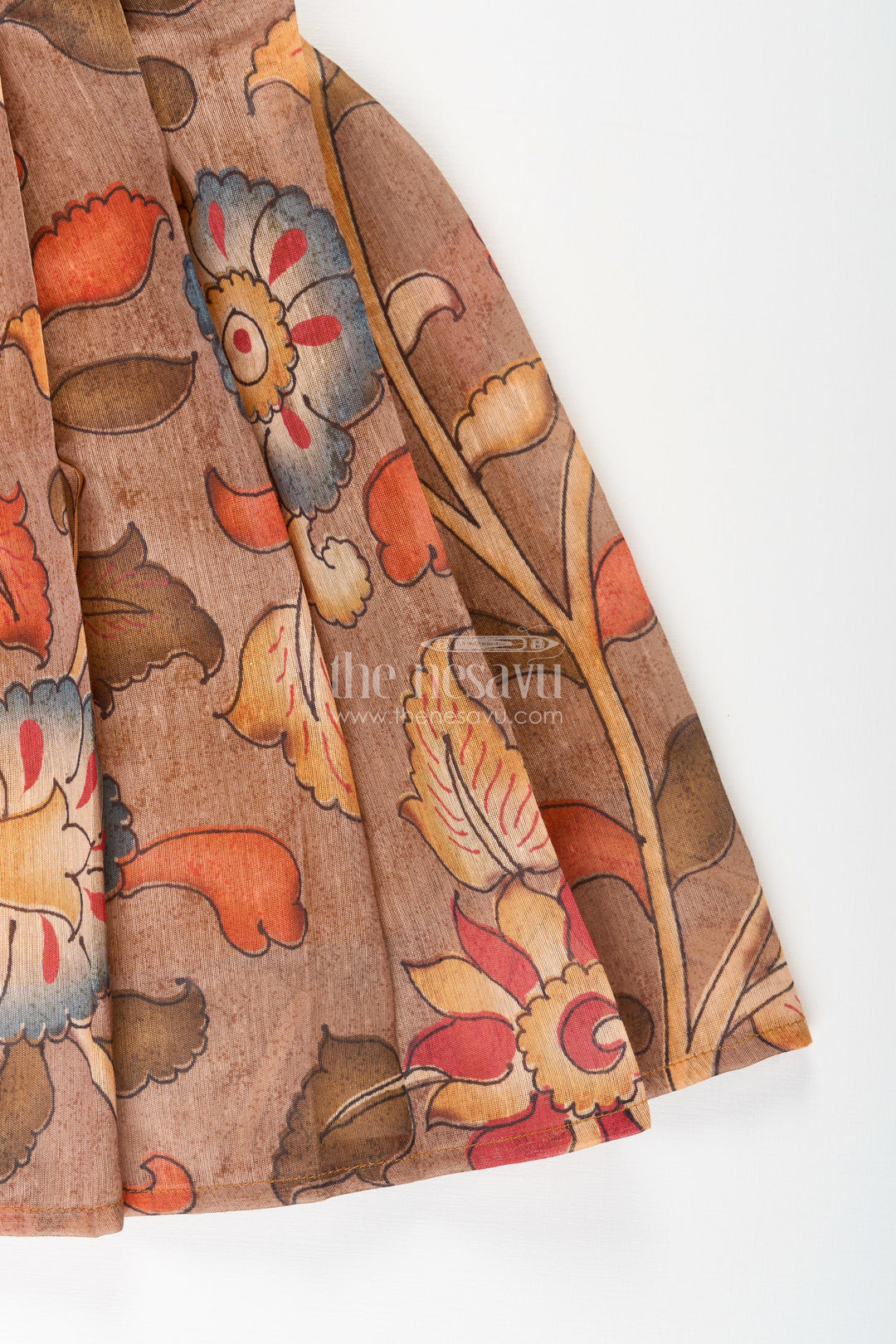 The Nesavu Tie-up Frock Cotton Printed Baby Girl Tie-Up Frock for Summer Outings and Festive Play Nesavu Nesavu cotton tie-up frock for baby girls – tribal printed summer dress for playdates and poojas