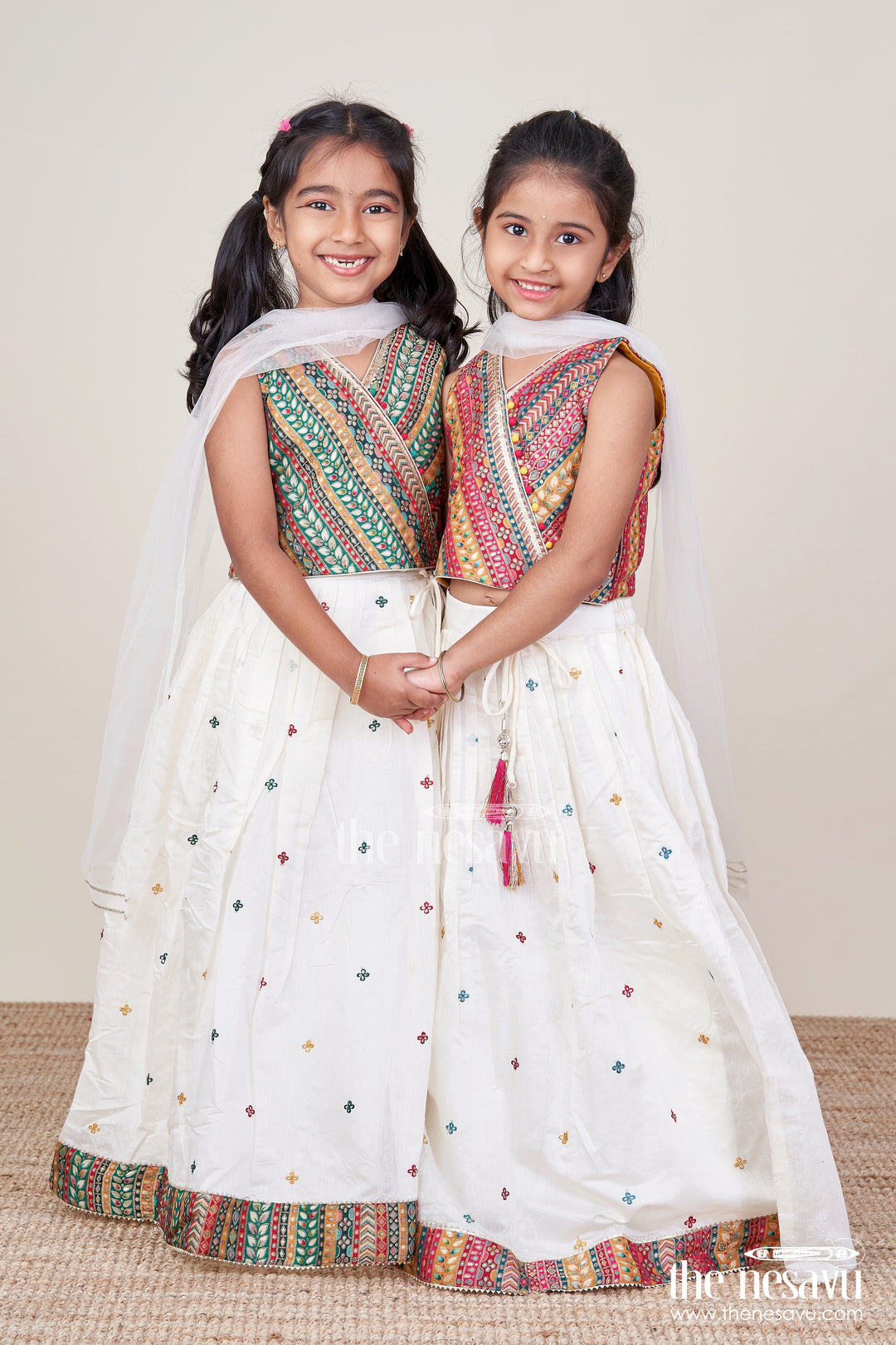The Nesavu Girls Lehenga Choli Designer Lehenga Choli for Girls with Georgette Embroidery and Traditional Motifs Nesavu Nesavu girls georgette lehenga choli embroidery  perfect weddings festive occasions