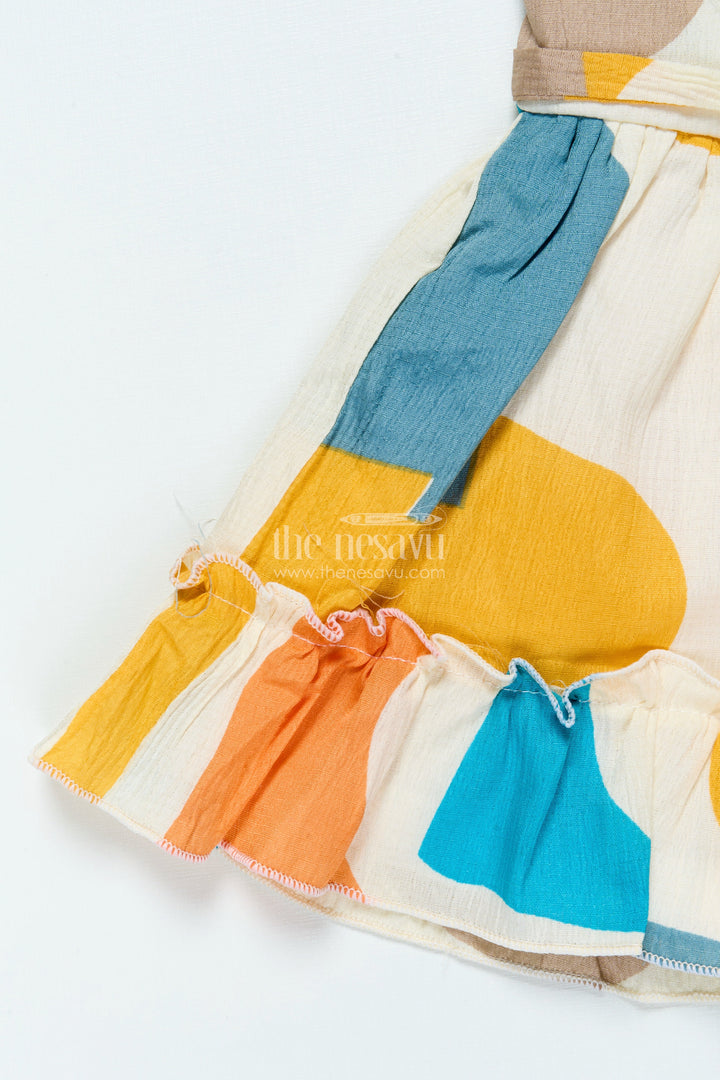 The Nesavu Baby Frocks Digital Print Baby Frock for Festivals and Playful Celebrations Nesavu Nesavu digital print georgette frock baby girls festivals parties joyful family gatherings