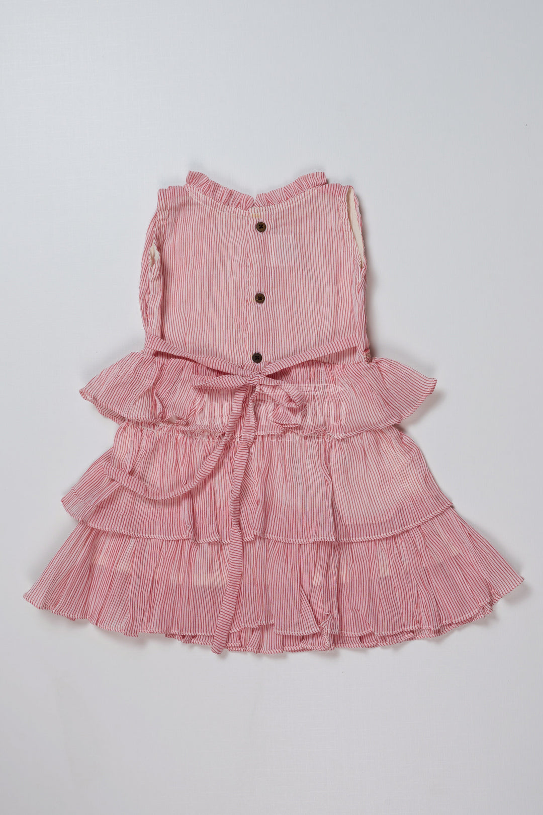 The Nesavu Girls Cotton Frock Elegant Girls Frocks for Wedding Party with Ruffled Layers and Embroidered Waistband Nesavu Elegant Girls Frocks Wedding Party Ruffled Layers Embroidered Waistband | The Nesavu