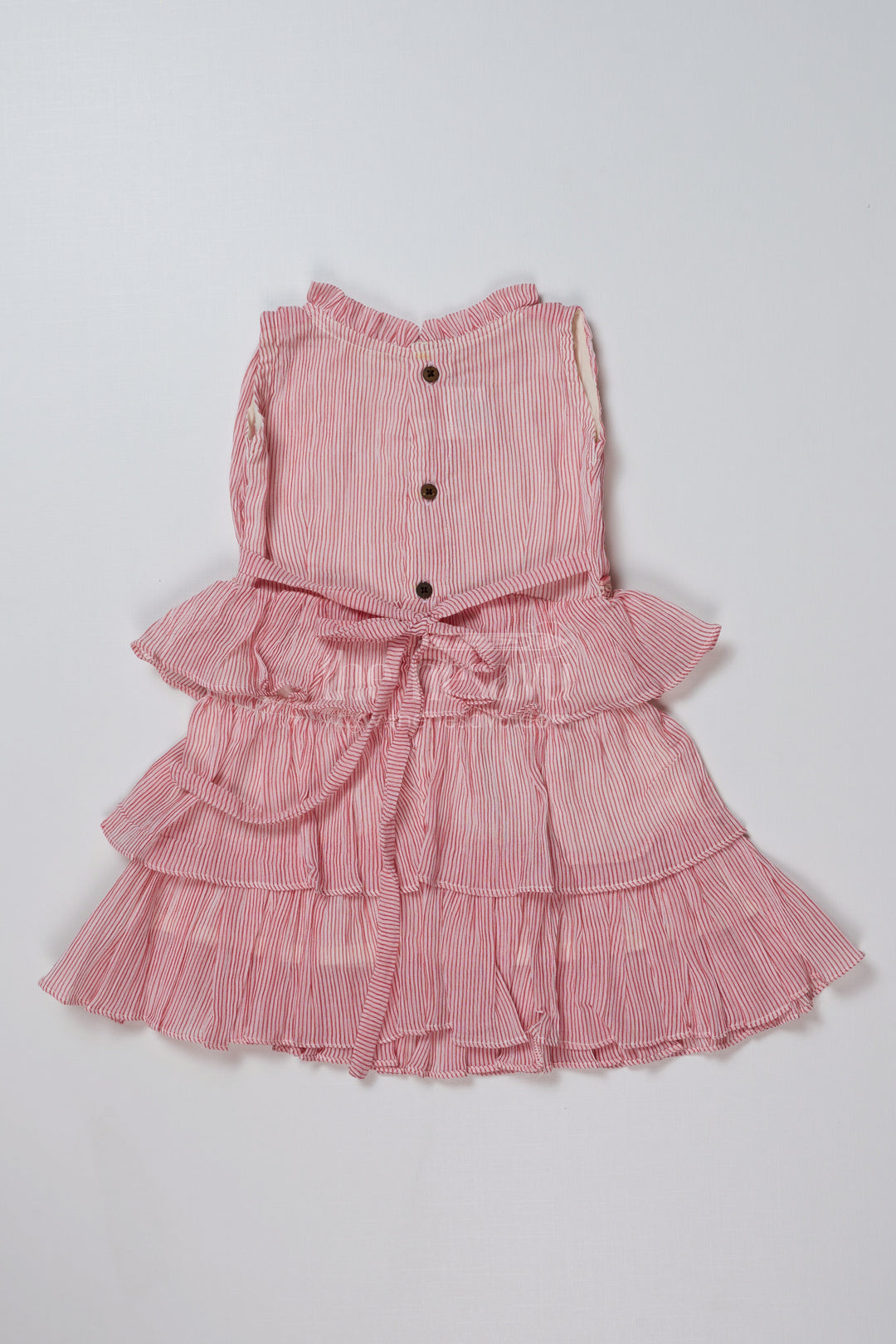 The Nesavu Girls Cotton Frock Elegant Girls Frocks for Wedding Party with Ruffled Layers and Embroidered Waistband Nesavu Nesavu Elegant Girls Frocks Wedding Party Ruffled Layers Embroidered Waistband