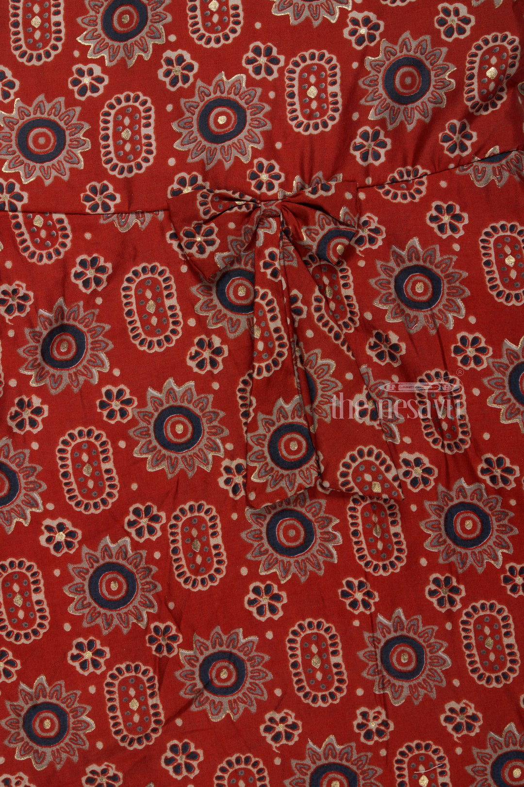 The Nesavu Girls Cotton Frock Elegant Party Wear Frocks for Girls with Vibrant Prints in Comfortable Cotton Nesavu Vibrant Party Wear Frocks Girls Cotton Comfort | The Nesavu