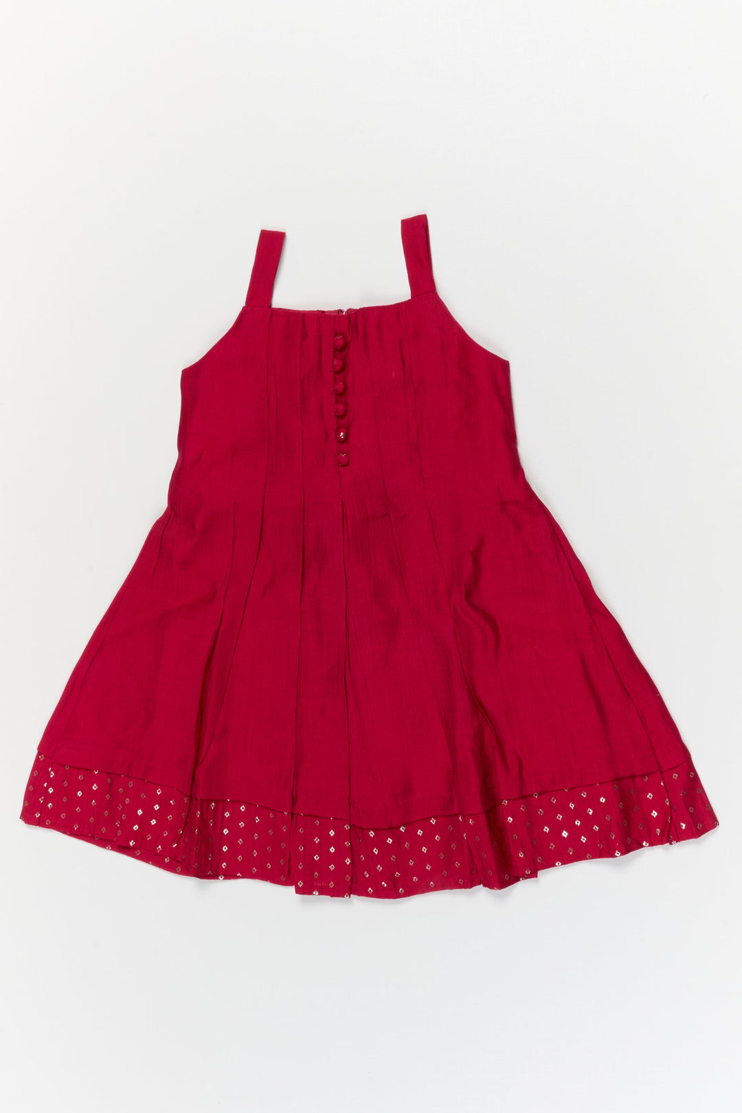 The Nesavu Girls Chanderi Frock Elegant Silk Frock with Traditional Jacket for Celebrations and Cultural Events Nesavu Nesavu ethnic silk frock with jacket for girls – ideal for weddings and festive gatherings