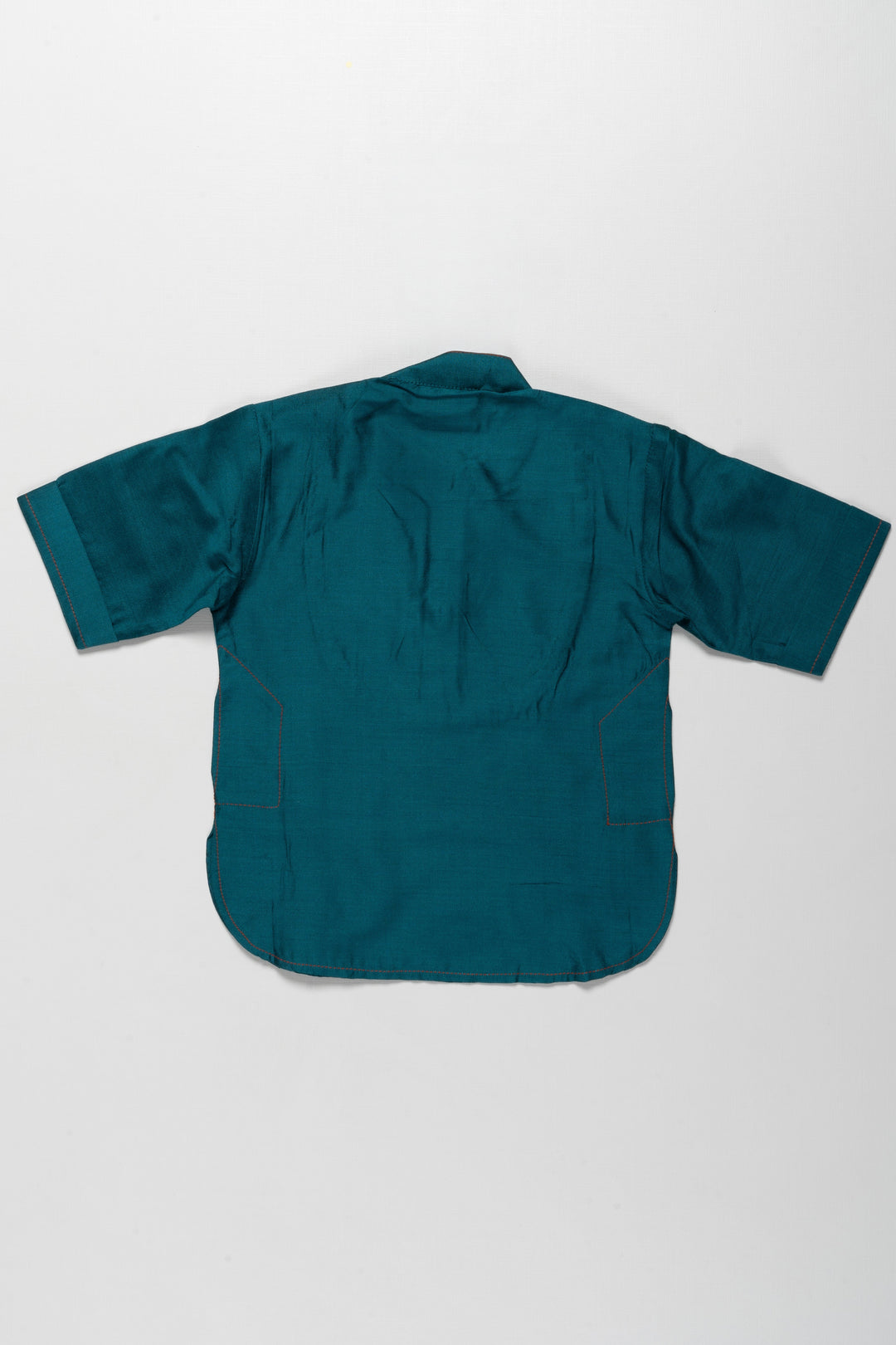 The Nesavu Boys Kurtha Shirt Elegant Teal Boys Kurta Shirt with Embroidered Placket - Perfect for Festive Occasions Nesavu Elegant Teal Boys Kurta Shirt with Embroidered Placket | Perfect for Festive Occasions | The Nesavu