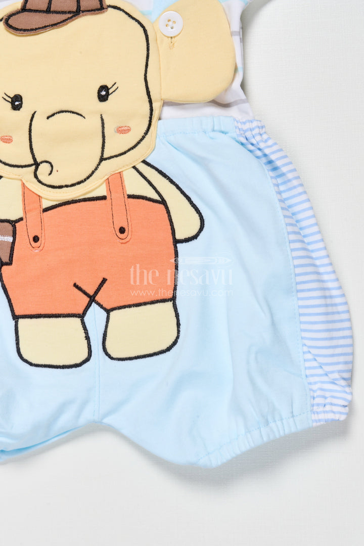 The Nesavu Baby Dungarees Embroidered Baby Dungaree Set for Casual Wear and Playtime Fun Nesavu Nesavu embroidered baby dungaree cotton set boys  perfect playtime everyday comfort