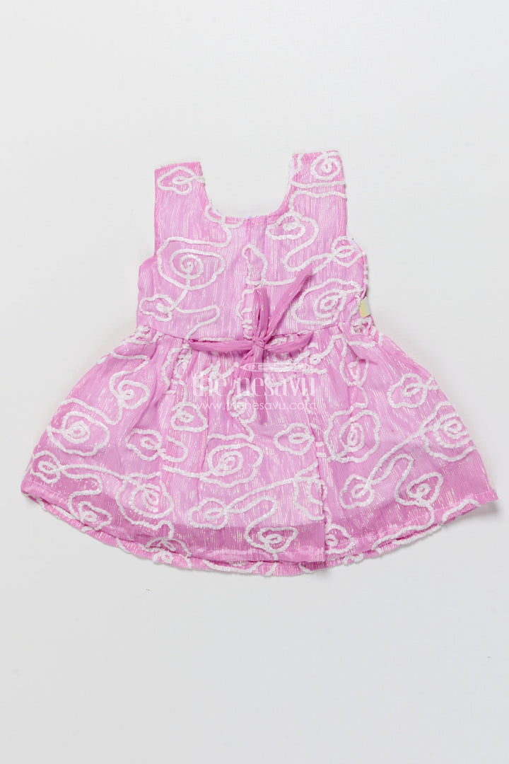 The Nesavu Girls Cotton Frock Embroidered Cotton Frock for Baby Girls for Birthday and Daily Wear Nesavu Nesavu embroidered cotton frock baby girls organza overlay party-ready finish