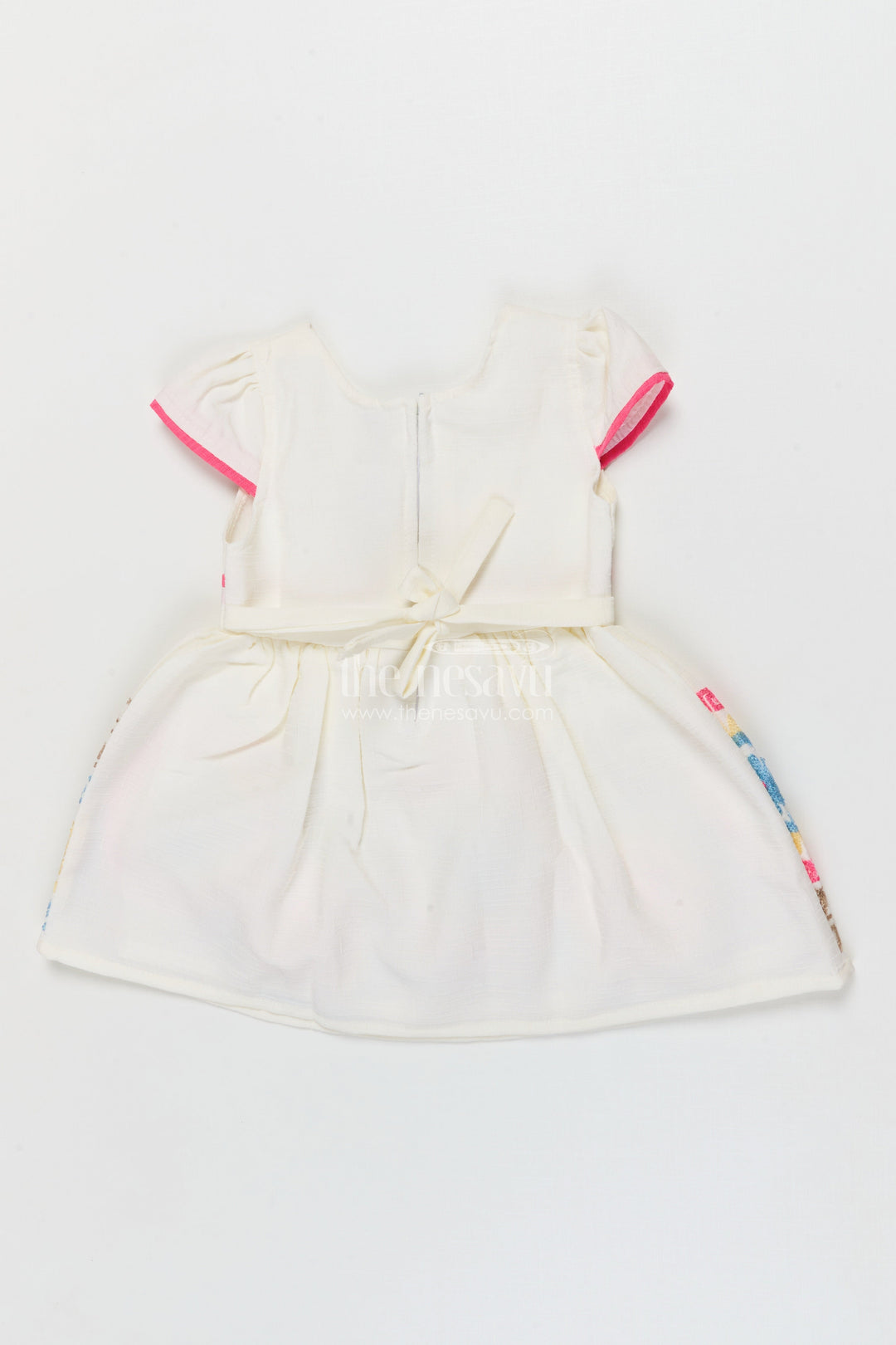 The Nesavu Girls Cotton Frock Embroidered Cotton Frock for Toddler Girls&