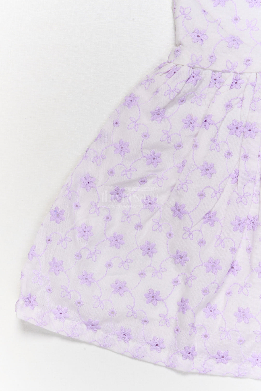 The Nesavu Baby Cotton Frocks Embroidered Cotton Frock for Toddler Girls with Sleeveless Design Nesavu Nesavu toddler girl cotton frock with embroidery and bow for playdates and everyday comfort