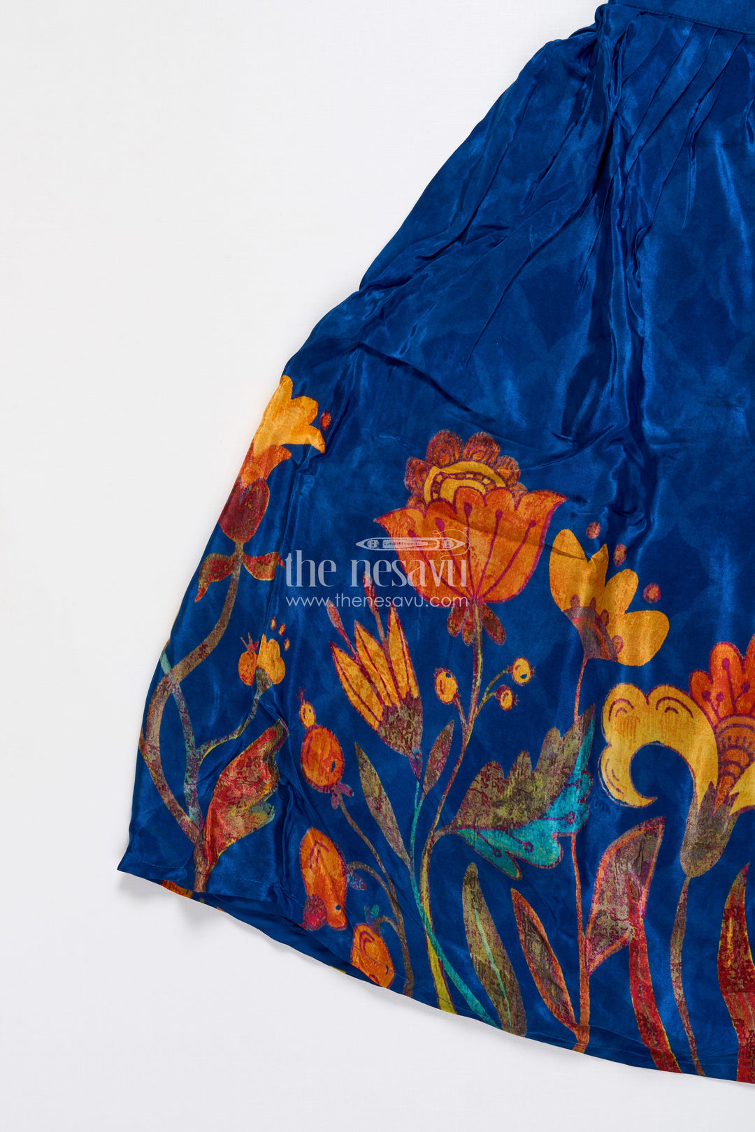 The Nesavu Girls Fancy Lehenga Embroidered Lehenga Set for Girls with Digital Print for Birthdays and Dance Events Nesavu Nesavu girls lehenga choli embroidery digital print festive parties birthdays