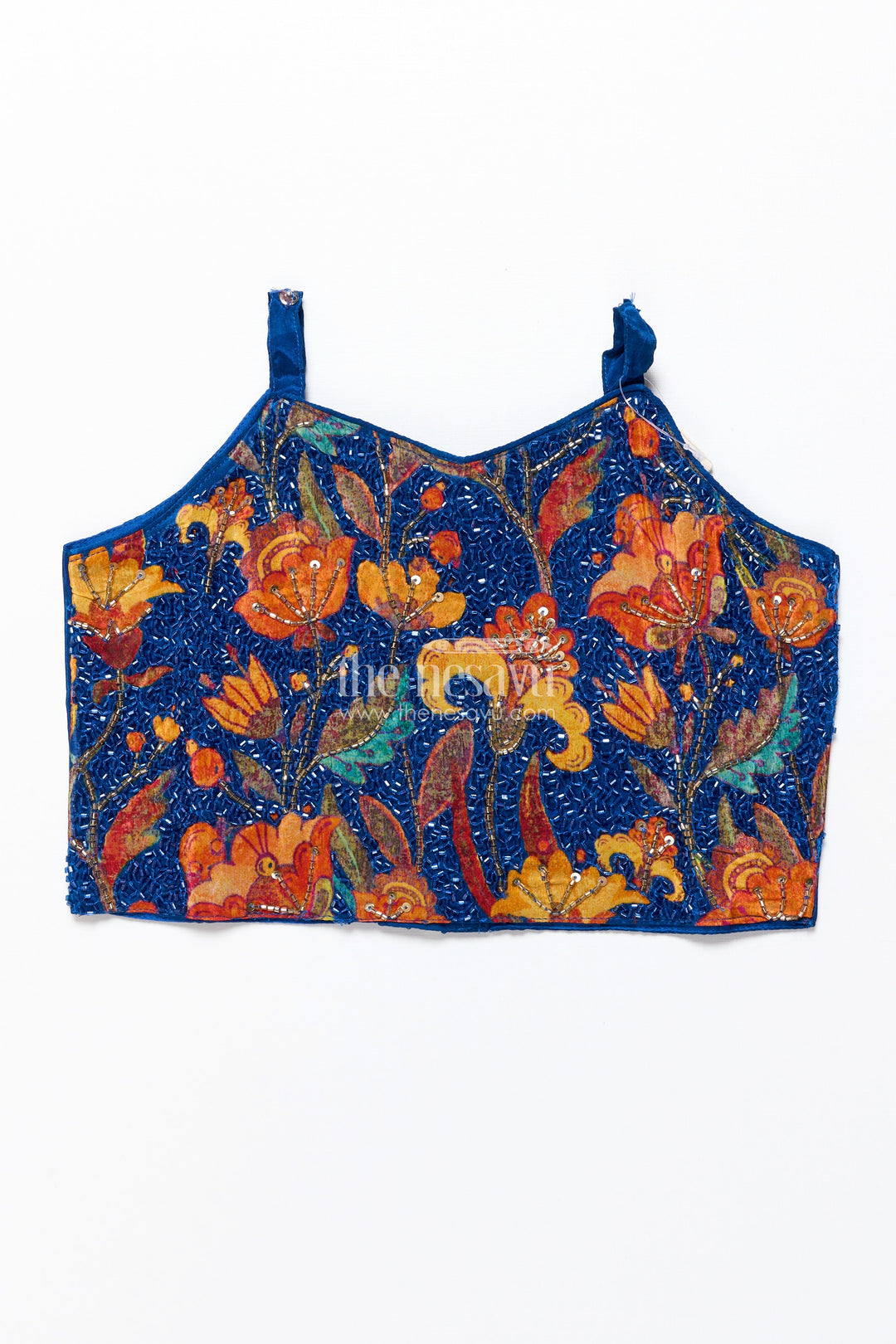 The Nesavu Girls Fancy Lehenga Embroidered Lehenga Set for Girls with Digital Print for Birthdays and Dance Events Nesavu Nesavu girls lehenga choli embroidery digital print festive parties birthdays