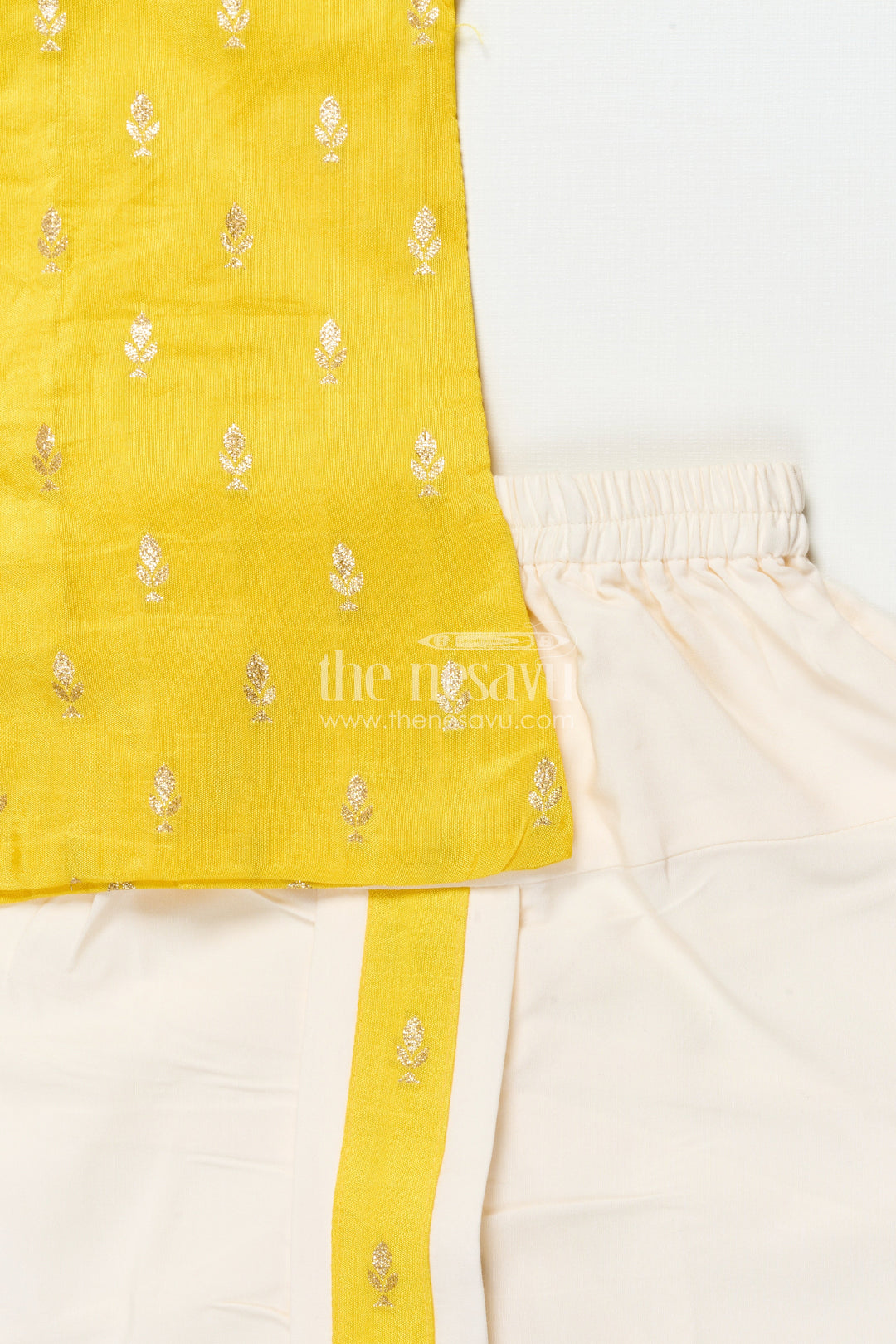 The Nesavu Boys Dothi Set Ethnic Dhoti Kurta Set for Toddler Boys Cultural and Festive Days Nesavu Nesavu toddler boys dhoti kurta set silk blend embroidery festivals cultural events