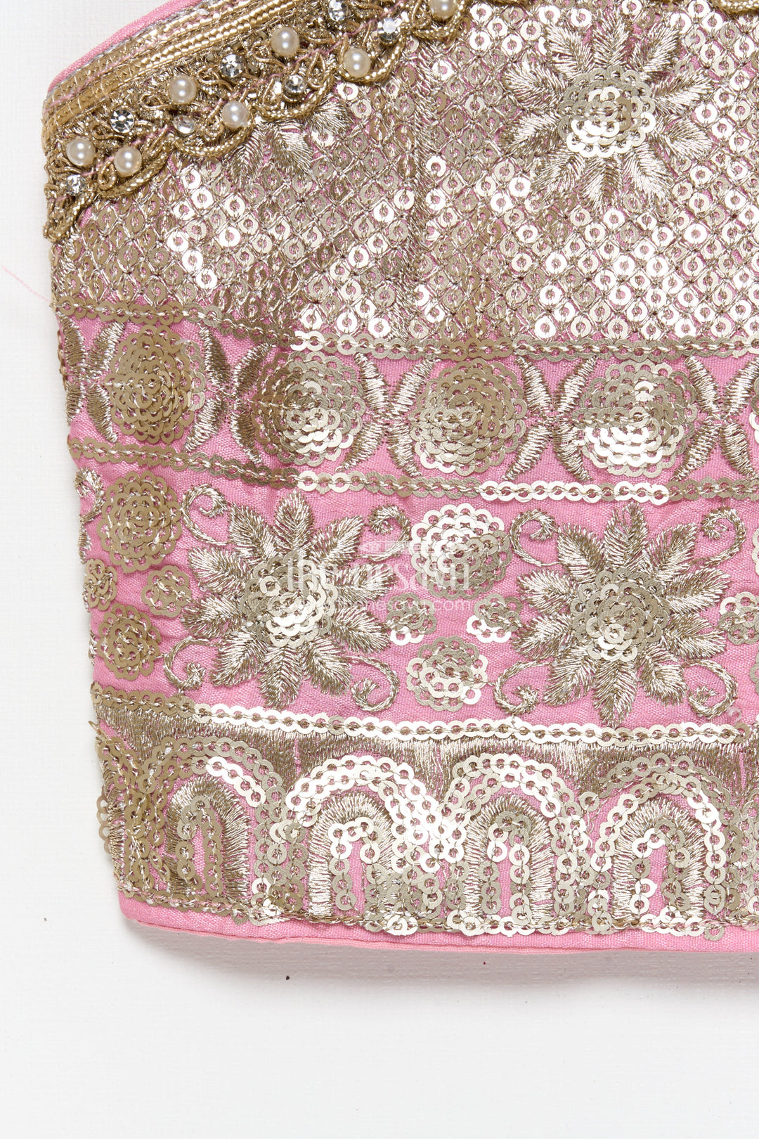 The Nesavu Girls Ethnic Lehenga Ethnic Lehenga Set for Girls with Jacket Top and Festive Flair Nesavu Nesavu ethnic lehenga set jacket-style top multicolor panel skirt girls festive occasions