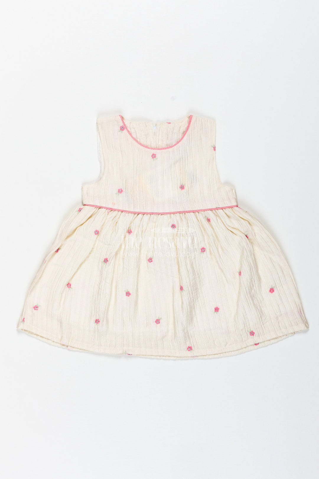 The Nesavu Baby Cotton Frocks Everyday Cotton Outfit Set for Baby Girls with Embroidery Nesavu Nesavu Soft Cotton Baby Girl Everyday Outfit Pink Shirt Embroidered Sleeveless Frock