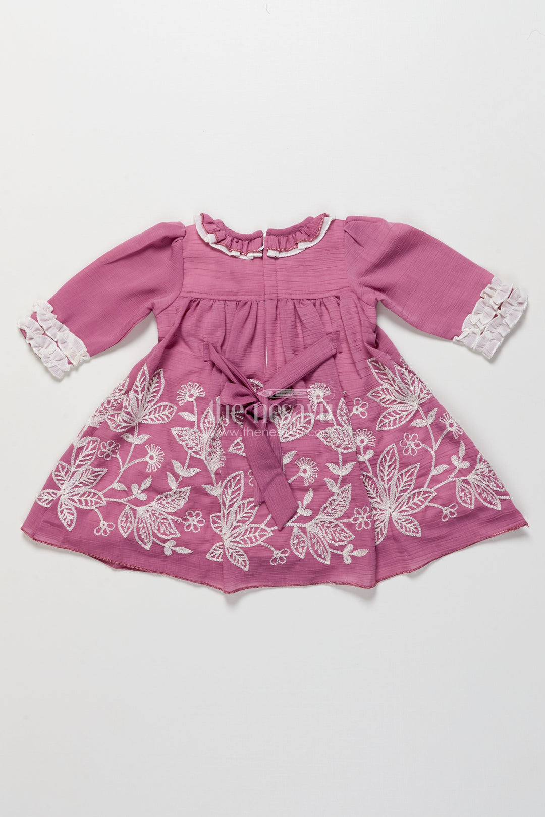 The Nesavu Girls Fancy Frock Fancy Frock for Baby Girls Attending Birthdays and Ethnic Occasions Nesavu Nesavu embroidered georgette fancy frock baby girls  perfect birthdays festive celebrations