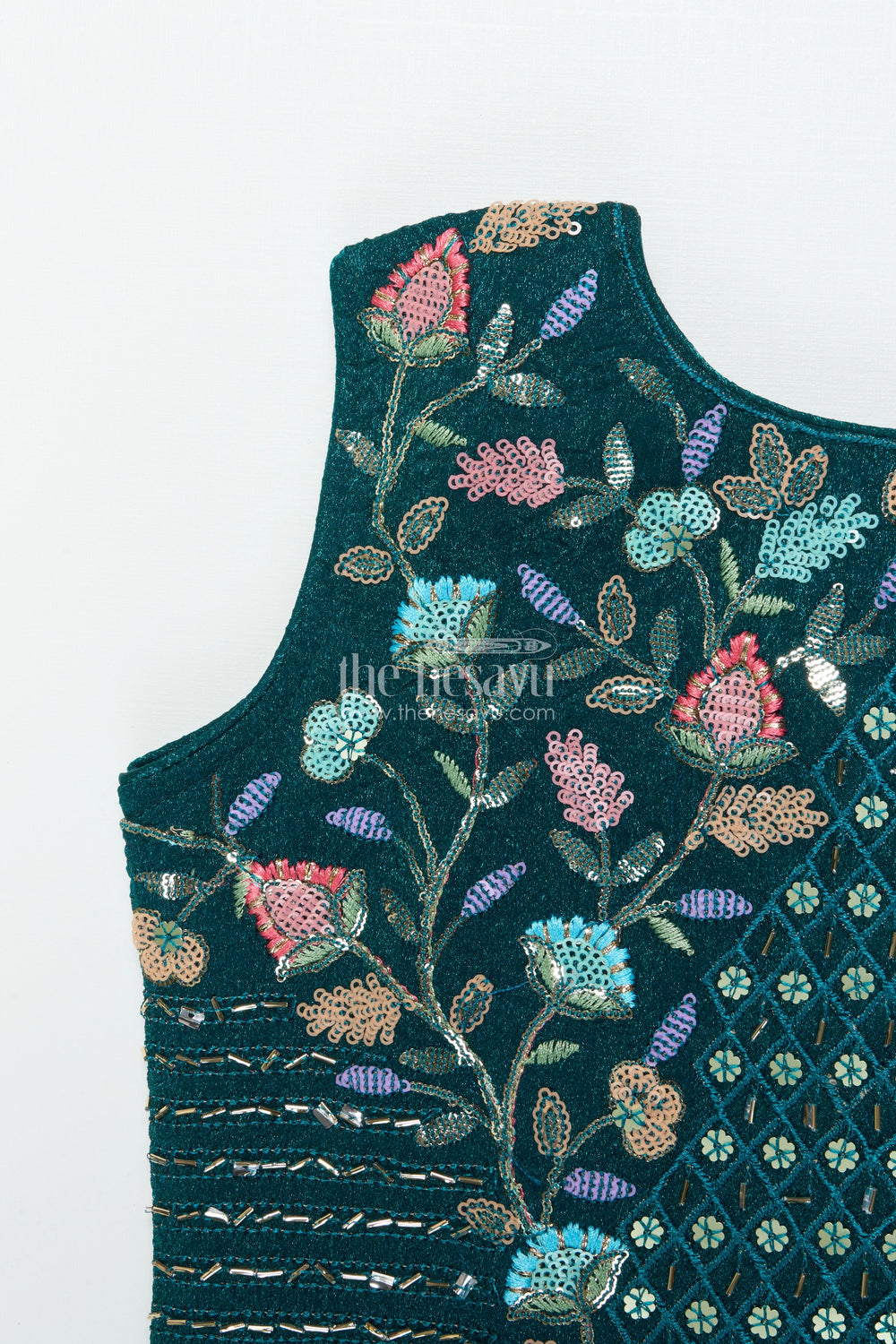 The Nesavu Girls Fancy Lehenga Fancy Lehenga Choli Set for Toddler Girls Weddings and Festivals Nesavu Nesavu toddler girls lehenga set embroidered georgette festive occasions weddings