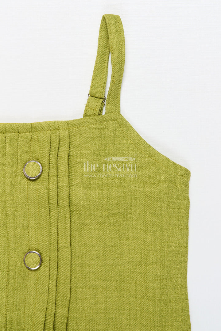 The Nesavu Girls Co-Ord Sets Floral Embroidered Girls Co-Ord Set with Jacket Perfect for Ethnic School Events and Festive Days Nesavu Nesavu girls floral embroidered co-ord set jacket festive school ethnic day ready outfit