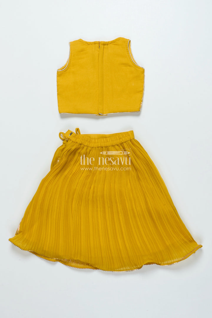 The Nesavu Girls Lehenga Choli Floral Embroidered Lehenga Choli for Girls for Weddings and Festive Events Nesavu Nesavu floral embroidered lehenga choli girls georgette perfect weddings festive events