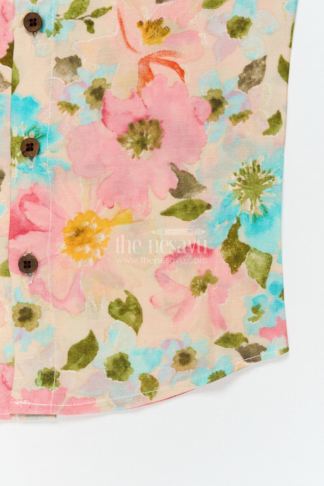 The Nesavu Baby Jablas Floral Print Baby Jabla for Sunny Days and Easy Everyday Wear Nesavu 10 (NB) / Multicolor / Viscose Silk IF041A-10 Nesavu floral baby jabla in breathable modal silk – perfect for summer and everyday dressing