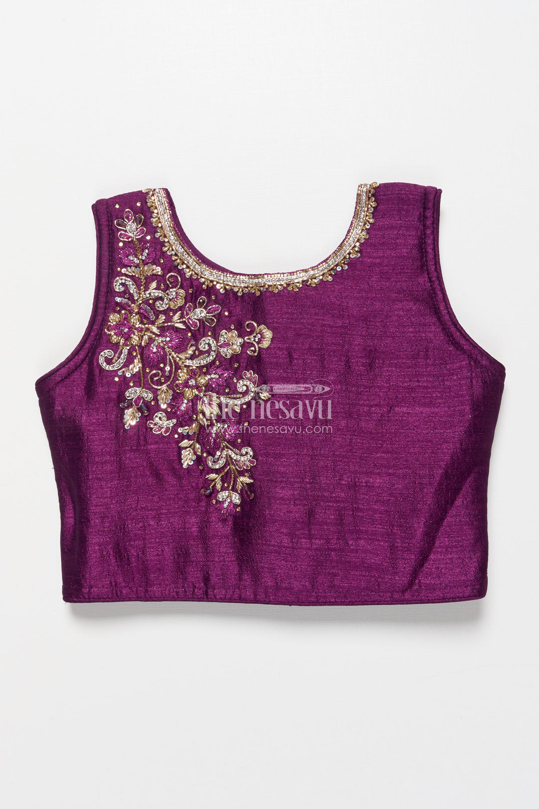 The Nesavu Girls Lehenga Choli Girl’S Georgette Lehenga Choli for Weddings and Festive Functions Nesavu Nesavu pure georgette girls lehenga choli designer embroidery wedding