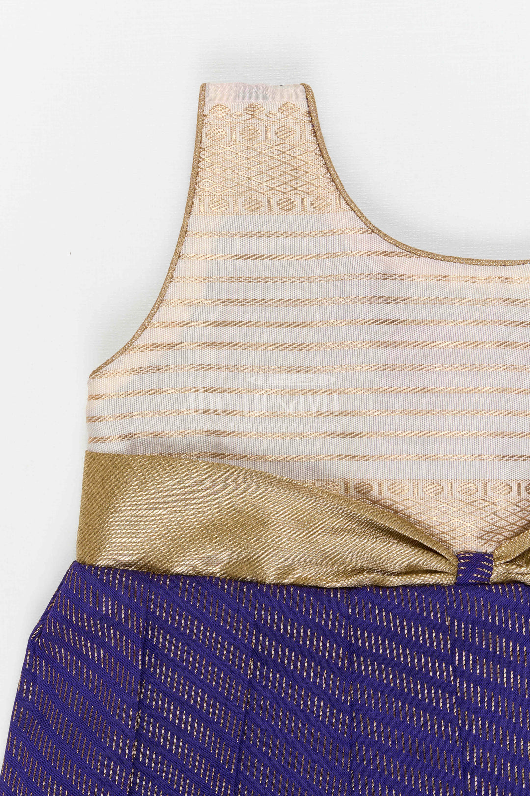 The Nesavu Girls Kanchi Silk Frock Girls Arani Silk Frock for Weddings and Festive Occasions Nesavu Nesavu Girls Semi Arani Kanchivaram Silk Frock For Weddings Receptions And Festive Celebrations