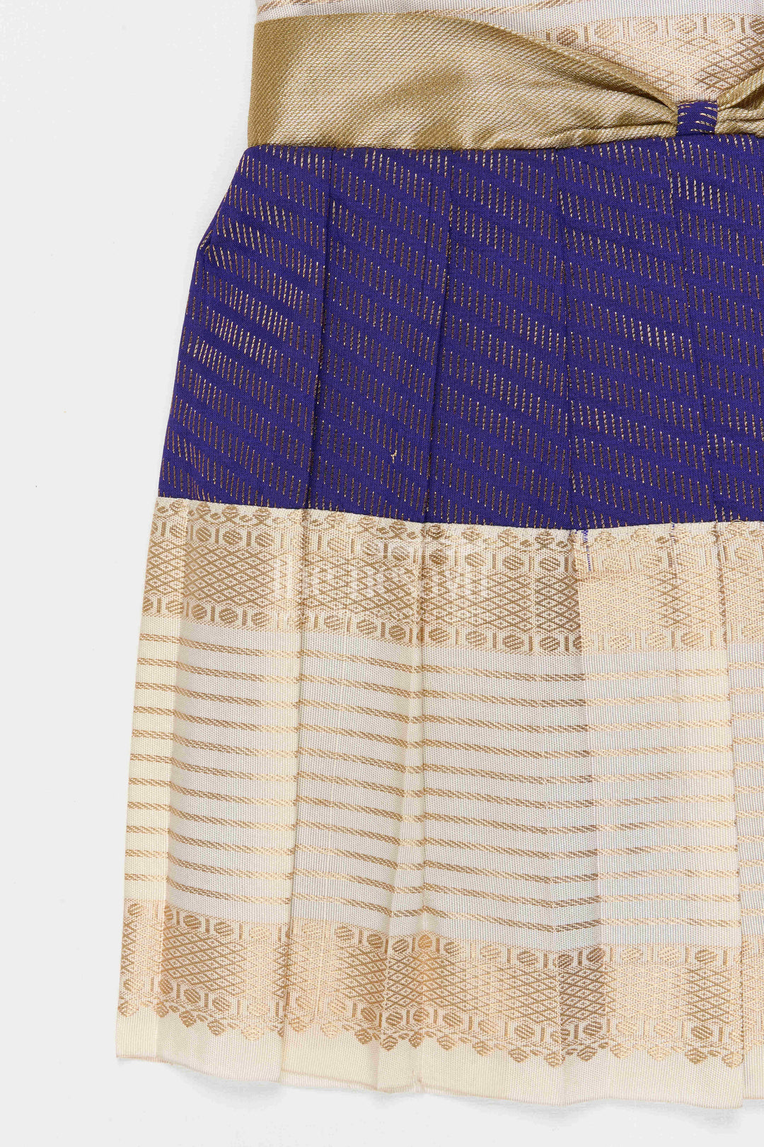 The Nesavu Girls Kanchi Silk Frock Girls Arani Silk Frock for Weddings and Festive Occasions Nesavu Nesavu Girls Semi Arani Kanchivaram Silk Frock For Weddings Receptions And Festive Celebrations