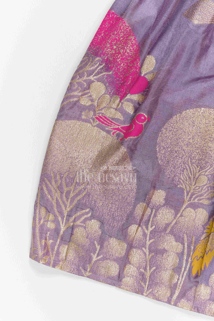 The Nesavu Pattu Pavadai Girls Art Silk Pattu Pavadai for Festive Events and Temple Celebrations Nesavu Nesavu Girls Art Silk Pattu Pavadai For Festive Events Temple Celebrations And Traditional Family Functions