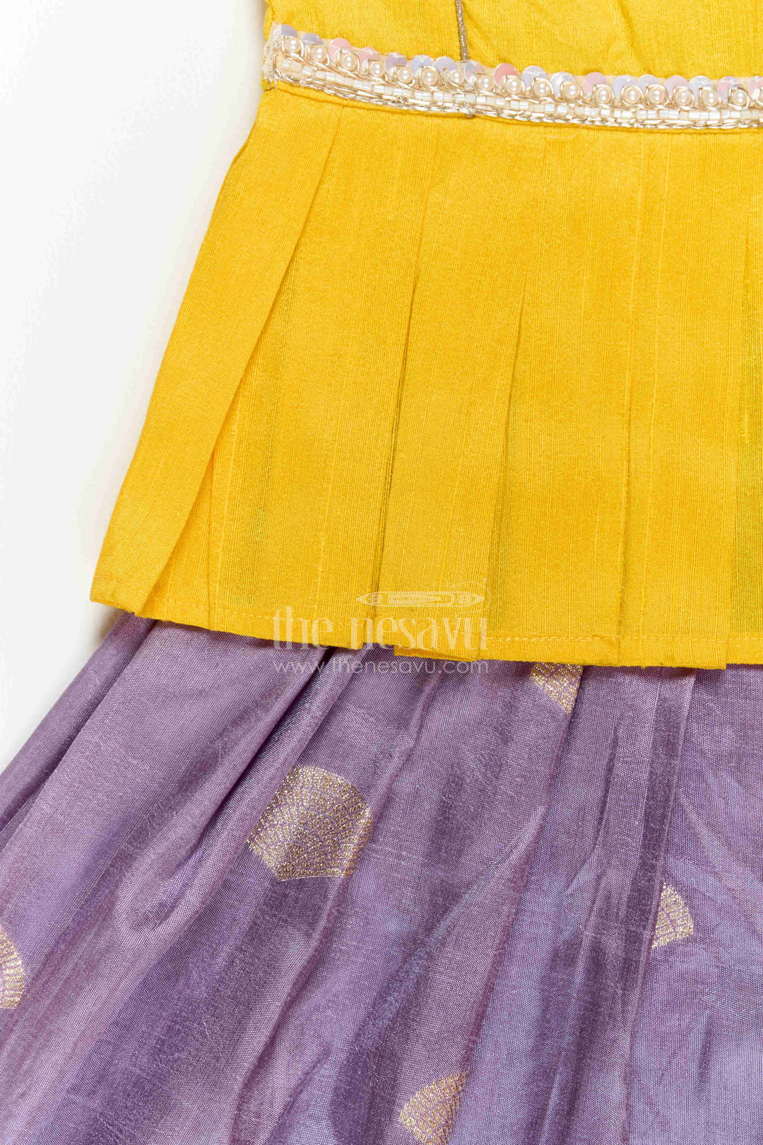 The Nesavu Pattu Pavadai Girls Art Silk Pattu Pavadai for Festive Events and Temple Celebrations Nesavu Nesavu Girls Art Silk Pattu Pavadai For Festive Events Temple Celebrations And Traditional Family Functions