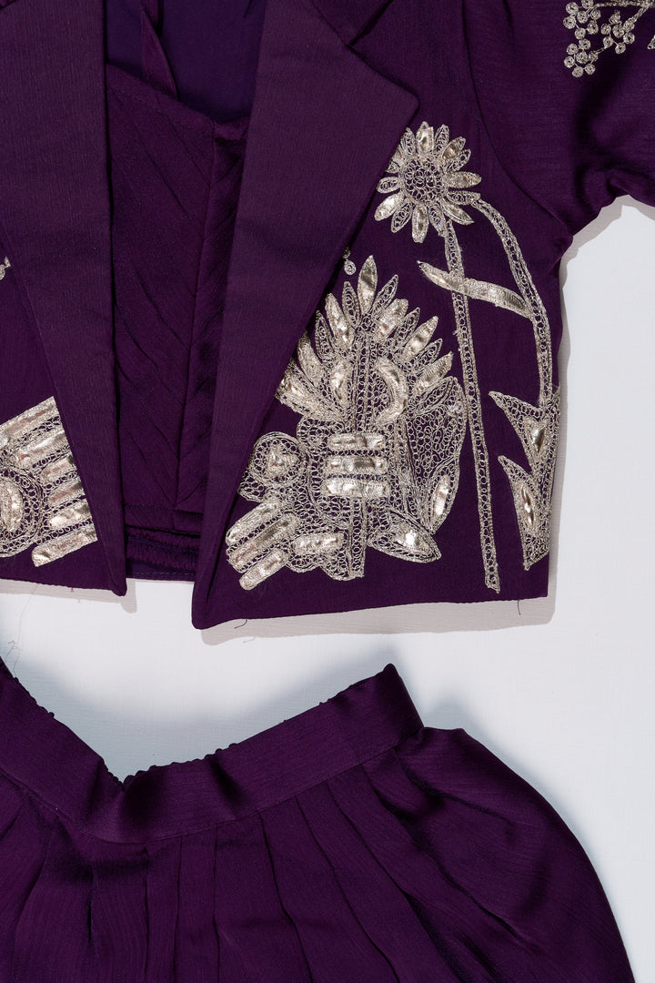 The Nesavu Girls Dothi Sets Girls Attire Dress Traditional with Designer Embroidered Jacket and Dhoti Pants for a Stylish Ethnic Look Nesavu Girls Attire Dress Traditional Embroidered Jacket Stylish Dhoti Pants | The Nesavu