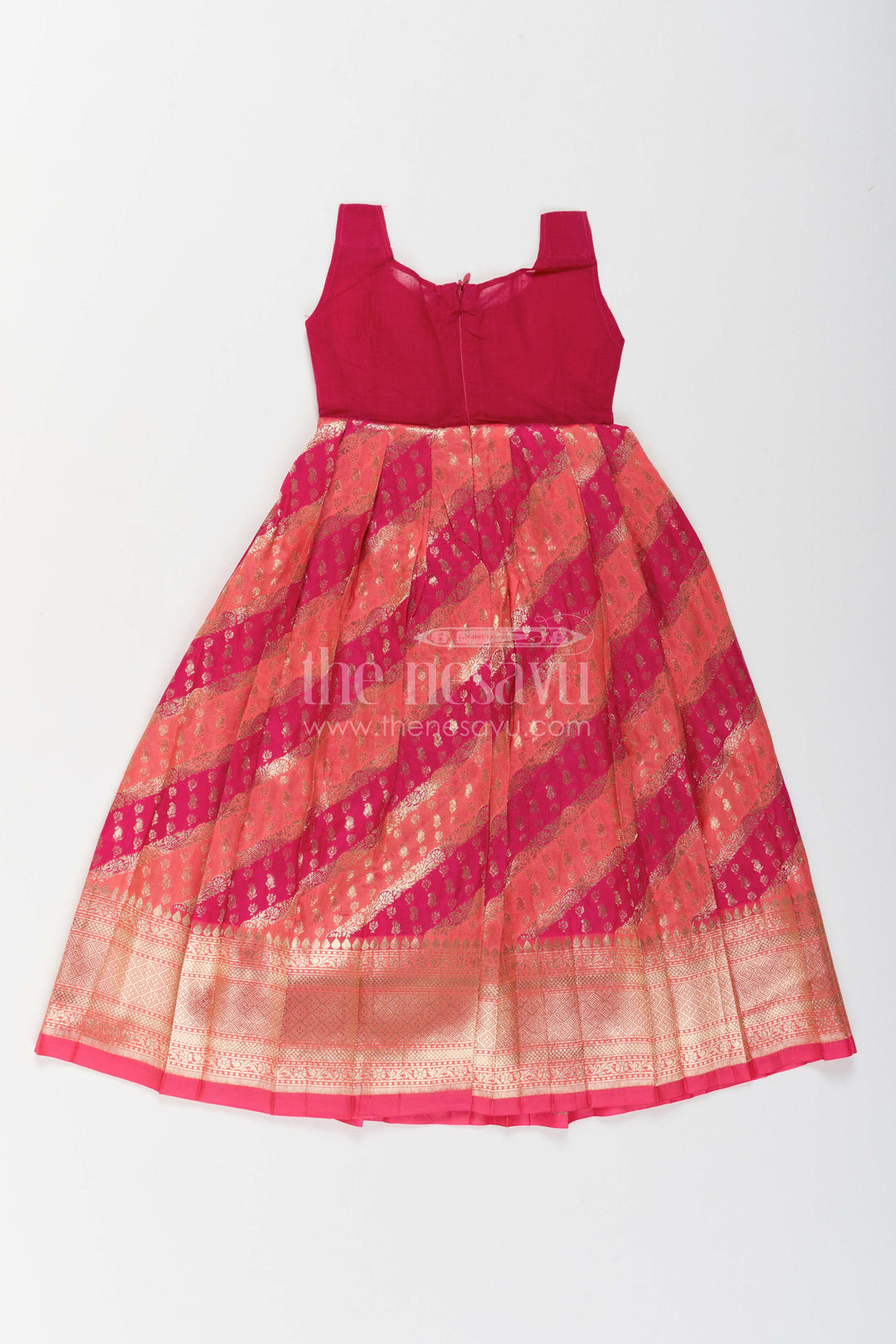 The Nesavu Pattu Pavadai Girls Banarasi Pattu Pavadai for Temple Visits and Festive Ceremonies Nesavu Nesavu Girls Banarasi Pattu Pavadai For Temple Visits Weddings Festive Ceremonies And Family Functions