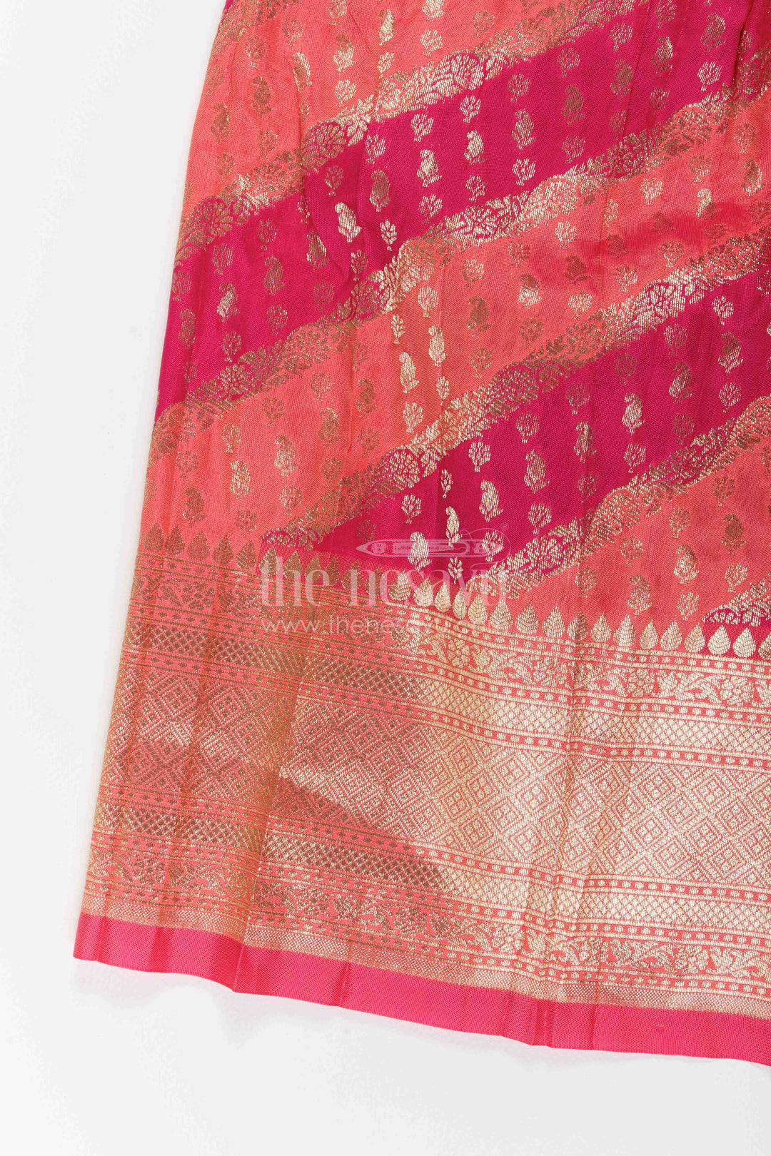 The Nesavu Pattu Pavadai Girls Banarasi Pattu Pavadai for Temple Visits and Festive Ceremonies Nesavu Nesavu Girls Banarasi Pattu Pavadai For Temple Visits Weddings Festive Ceremonies And Family Functions