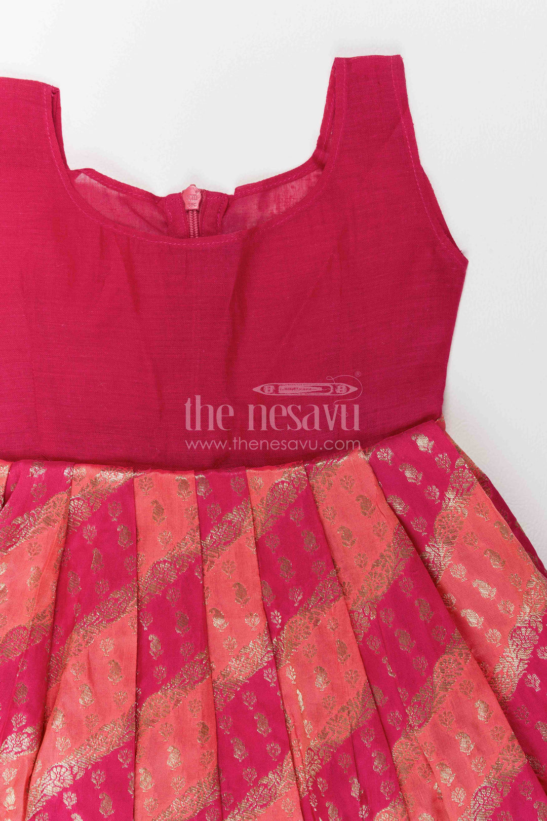 The Nesavu Pattu Pavadai Girls Banarasi Pattu Pavadai for Temple Visits and Festive Ceremonies Nesavu Nesavu Girls Banarasi Pattu Pavadai For Temple Visits Weddings Festive Ceremonies And Family Functions