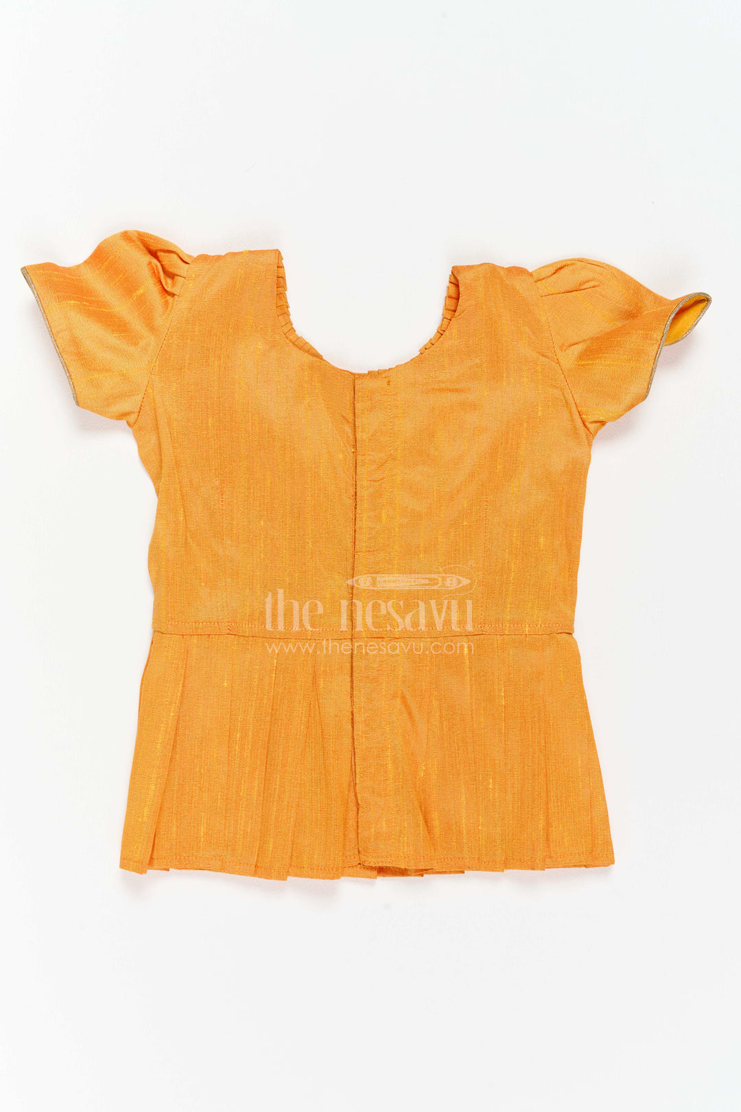 The Nesavu Pattu Pavadai Girls Banarasi Pattu Pavadai for Weddings Poojas and Festive Family Functions Nesavu Nesavu Girls Banarasi Pattu Pavadai For Weddings Poojas Temple Visits And Festive Family Functions