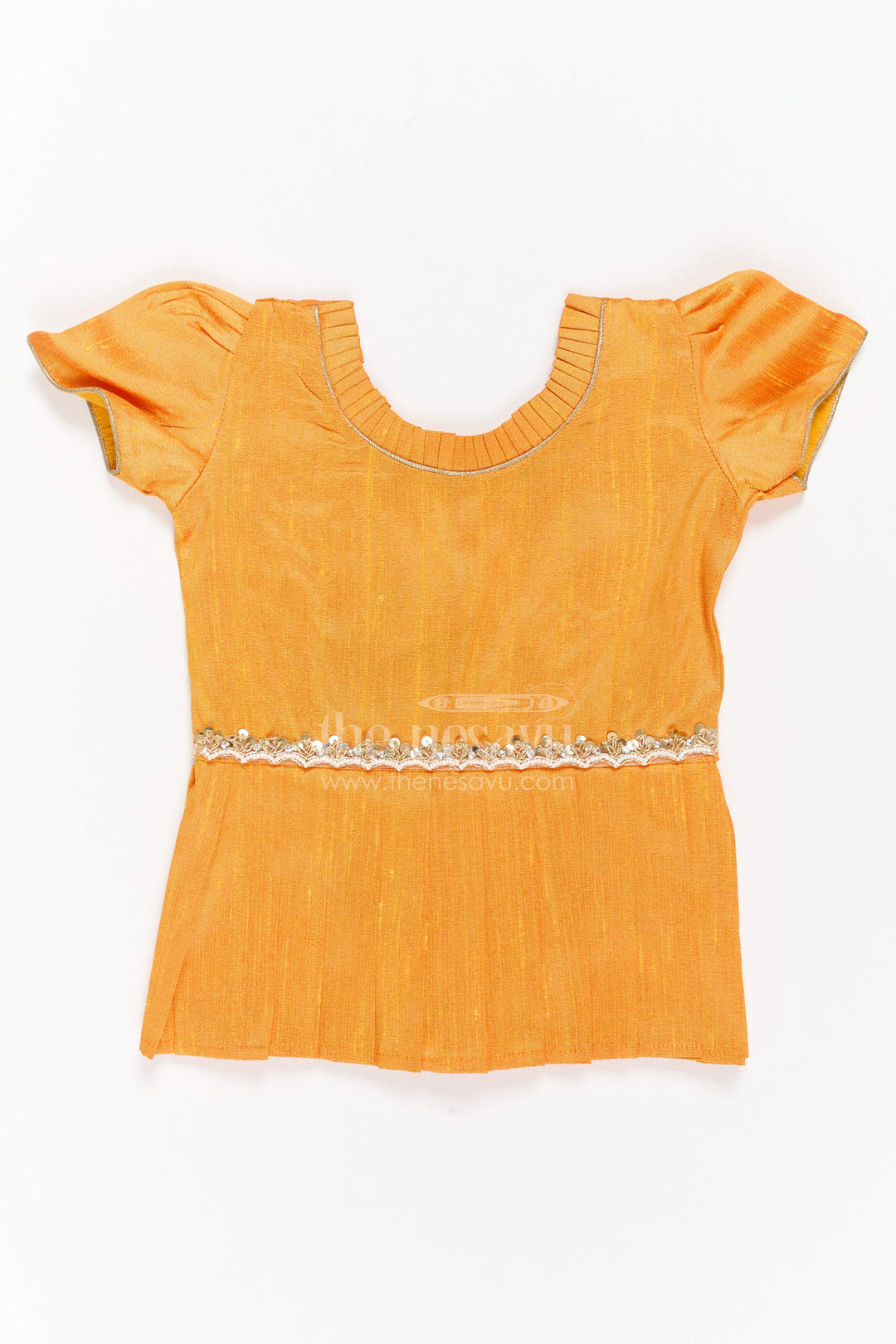 The Nesavu Pattu Pavadai Girls Banarasi Pattu Pavadai for Weddings Poojas and Festive Family Functions Nesavu Nesavu Girls Banarasi Pattu Pavadai For Weddings Poojas Temple Visits And Festive Family Functions
