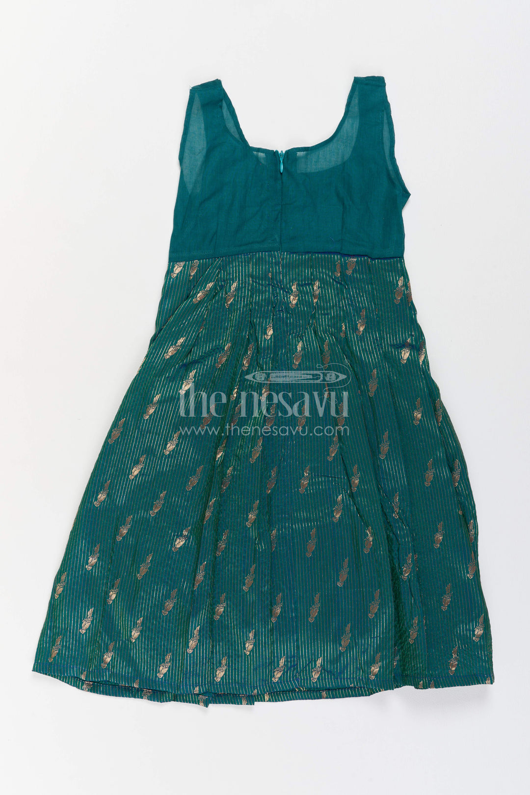 The Nesavu Pattu Pavadai Girls Banarasi Pattu Pavadai for Weddings Temple Visits and Poojas Nesavu Nesavu Girls Banarasi Pattu Pavadai For Weddings Temple Visits Poojas And Traditional Family Functions