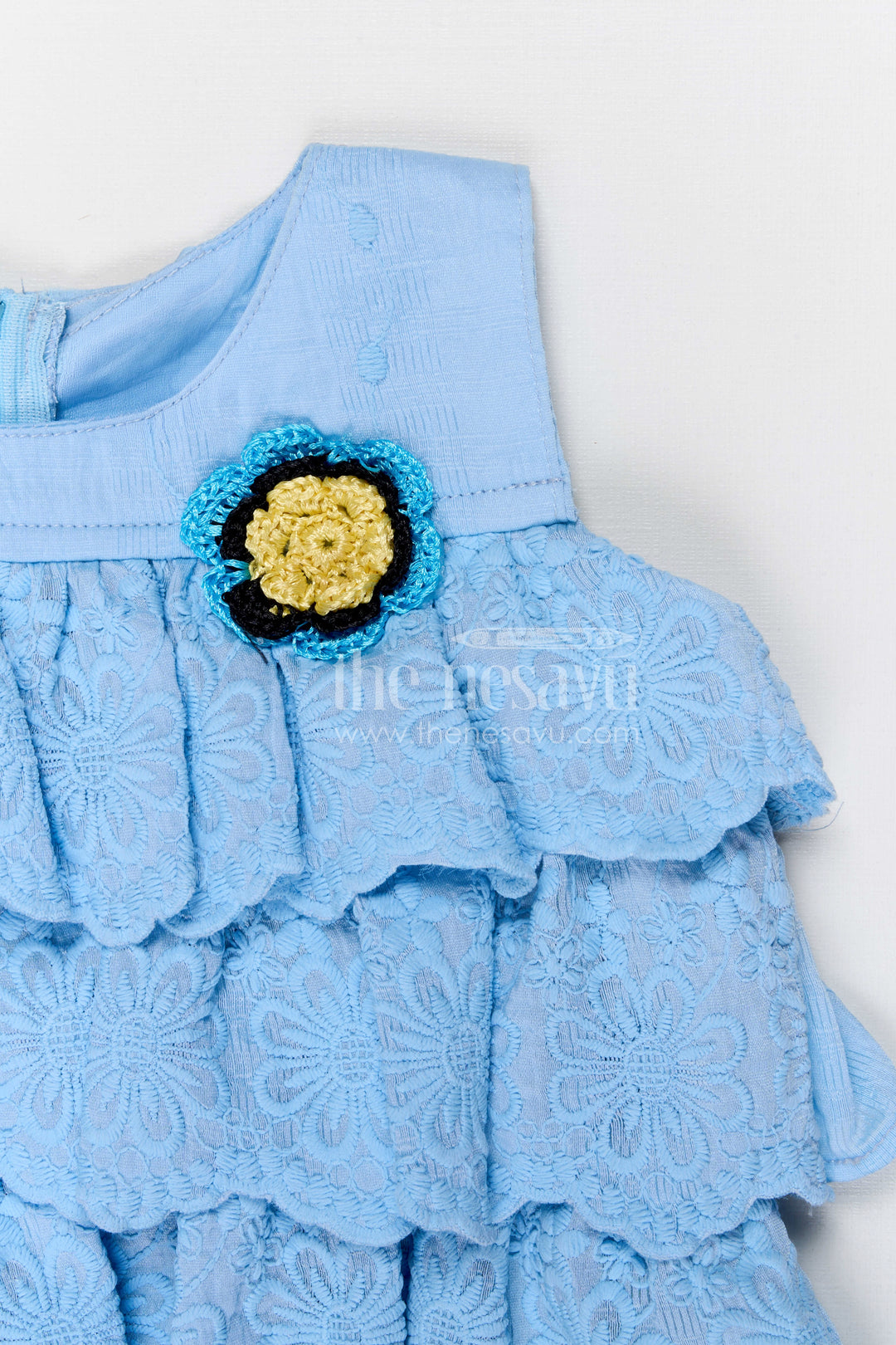 The Nesavu Girls Co-Ord Sets Girls Beautiful Georgette Embroidered Co-ord Set for Party Wear and Festive Style Nesavu Nesavu girls georgette embroidered co-ord set for parties festive wear and stylish kids fashion