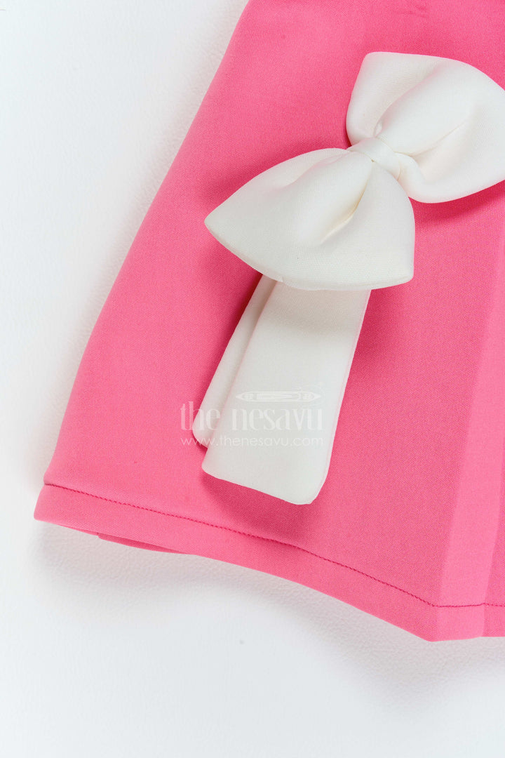 The Nesavu Girls Fancy Party Frock Girls Bow Frock for Birthday Outings and Family Celebrations Nesavu Nesavu Girls Bow Scuba Frock For Birthday Outings Family Celebrations Parties And Special Occasions