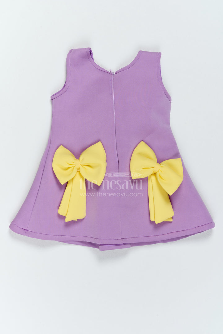 The Nesavu Girls Fancy Party Frock Girls Bow Front Party Dress for Family Outings and Special Occasions Nesavu Nesavu Girls Bow Front Scuba Party Dress For Family Outings Birthdays And Special Celebration Occasions
