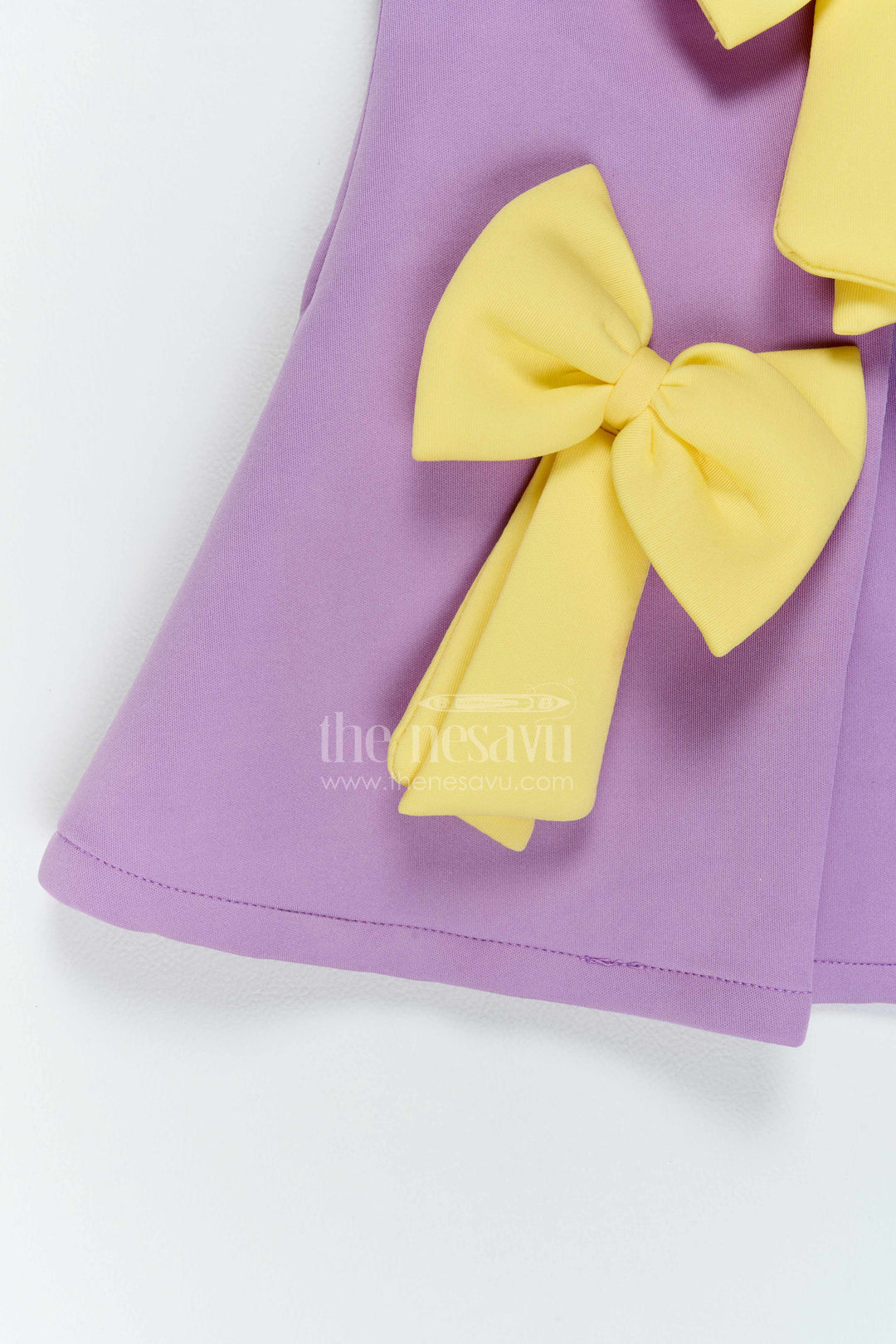 The Nesavu Girls Fancy Party Frock Girls Bow Front Party Dress for Family Outings and Special Occasions Nesavu Nesavu Girls Bow Front Scuba Party Dress For Family Outings Birthdays And Special Celebration Occasions